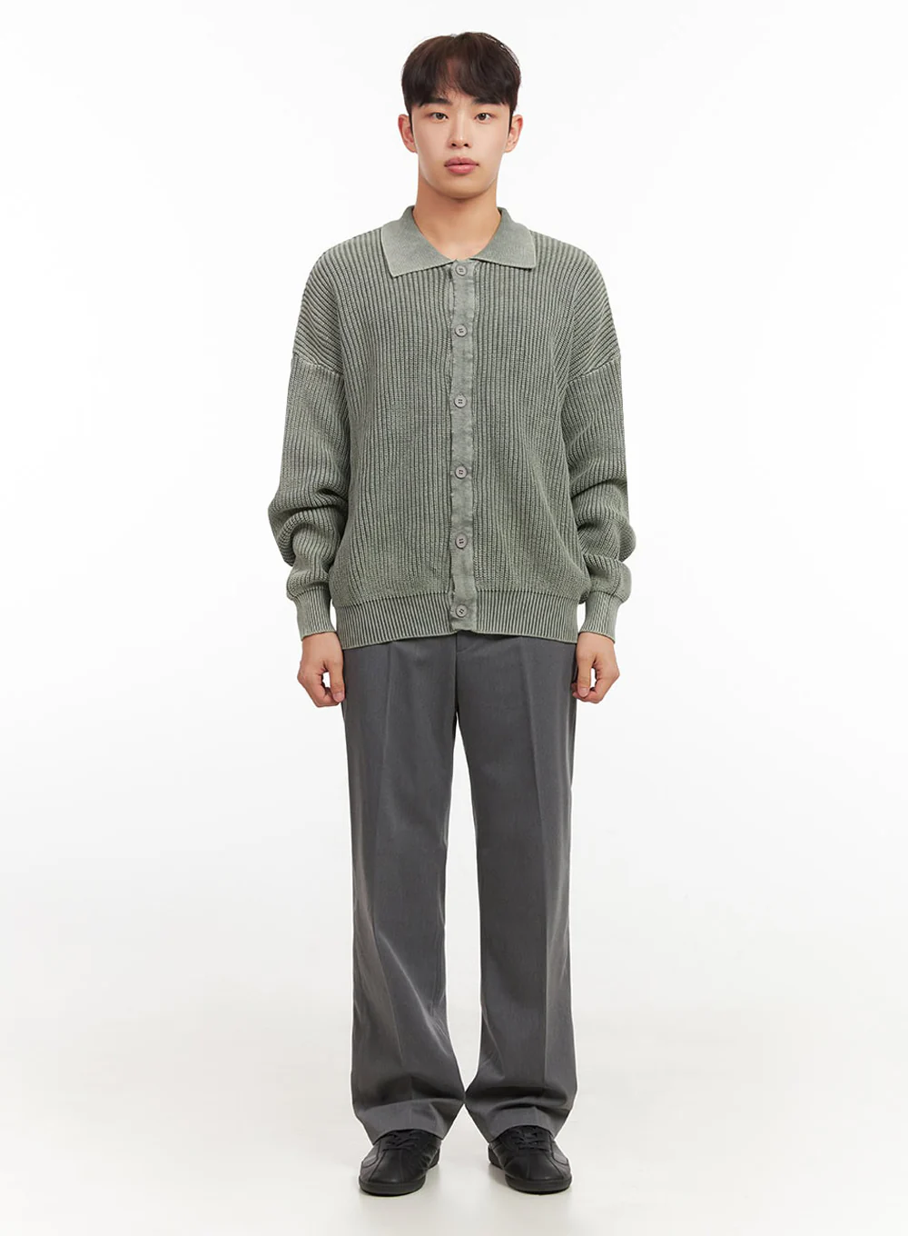 Men's Straight-Leg Slacks Pants IF517 - Image 5
