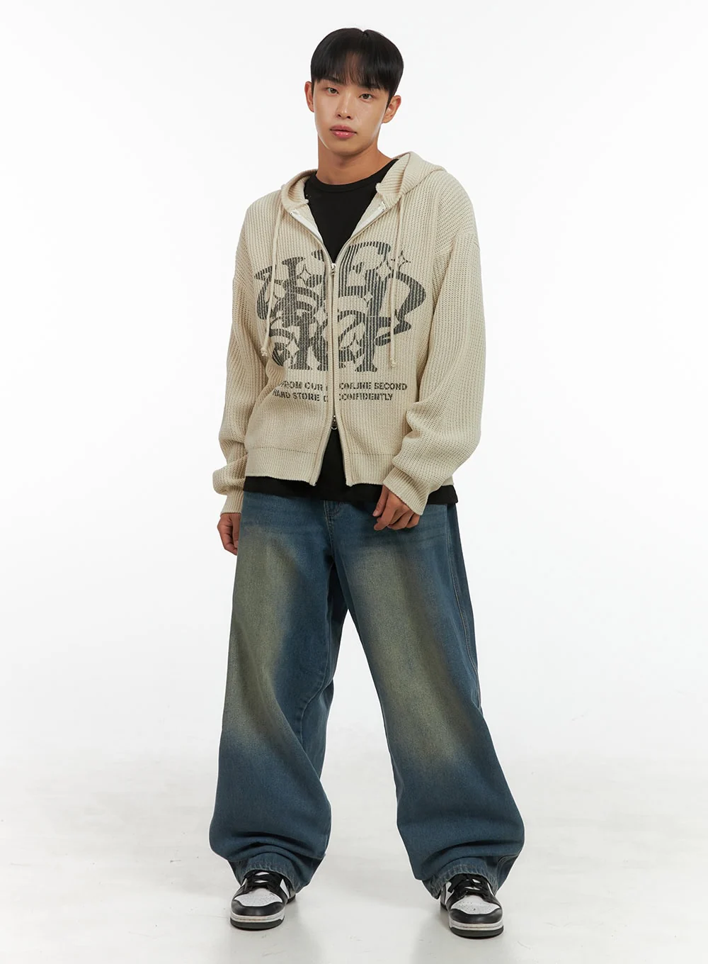Men's Street Style Hoodie Knit IS419 - Image 2