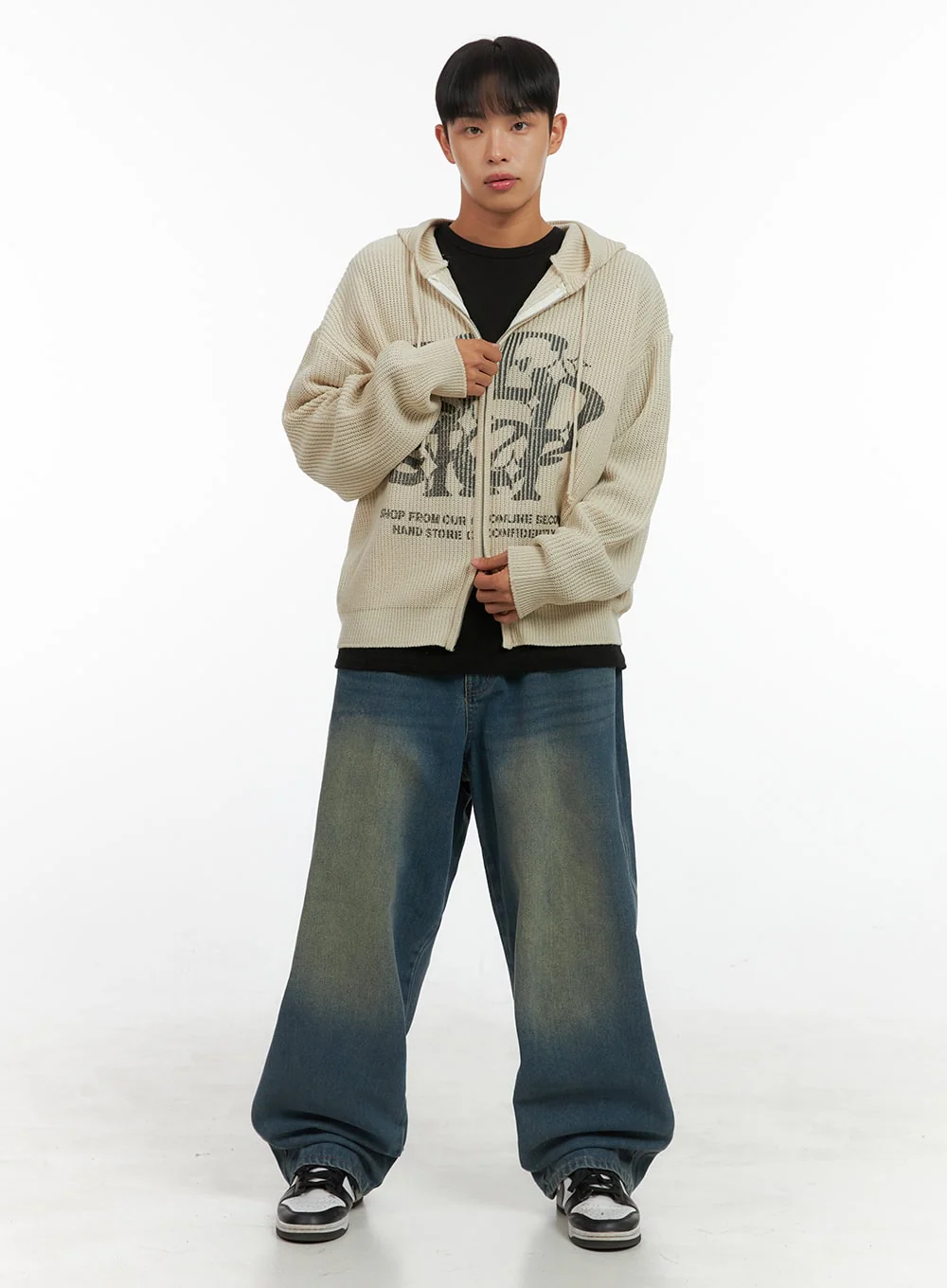 Men's Street Style Hoodie Knit IS419 - Image 5