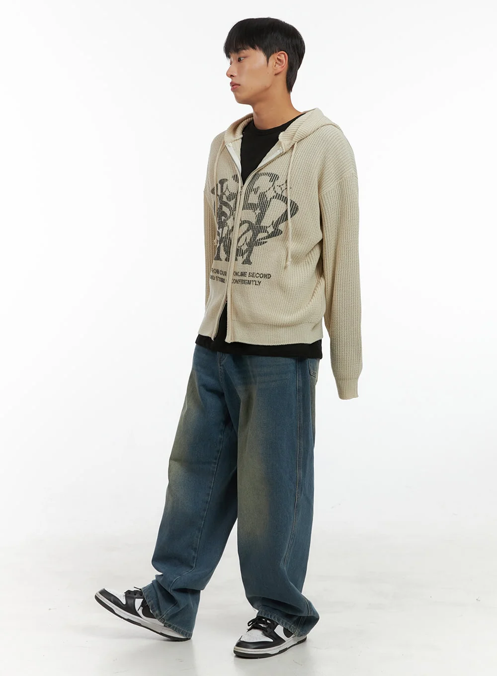 Men's Street Style Hoodie Knit IS419 - Image 6