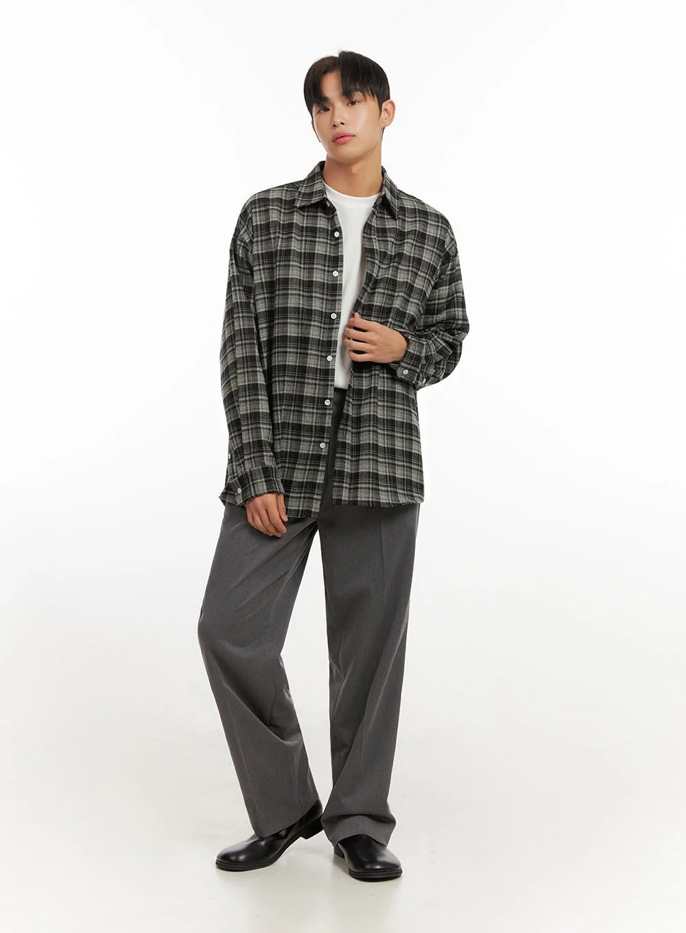 Men's Tailored Wide-Fit Slacks ID406 - Image 6