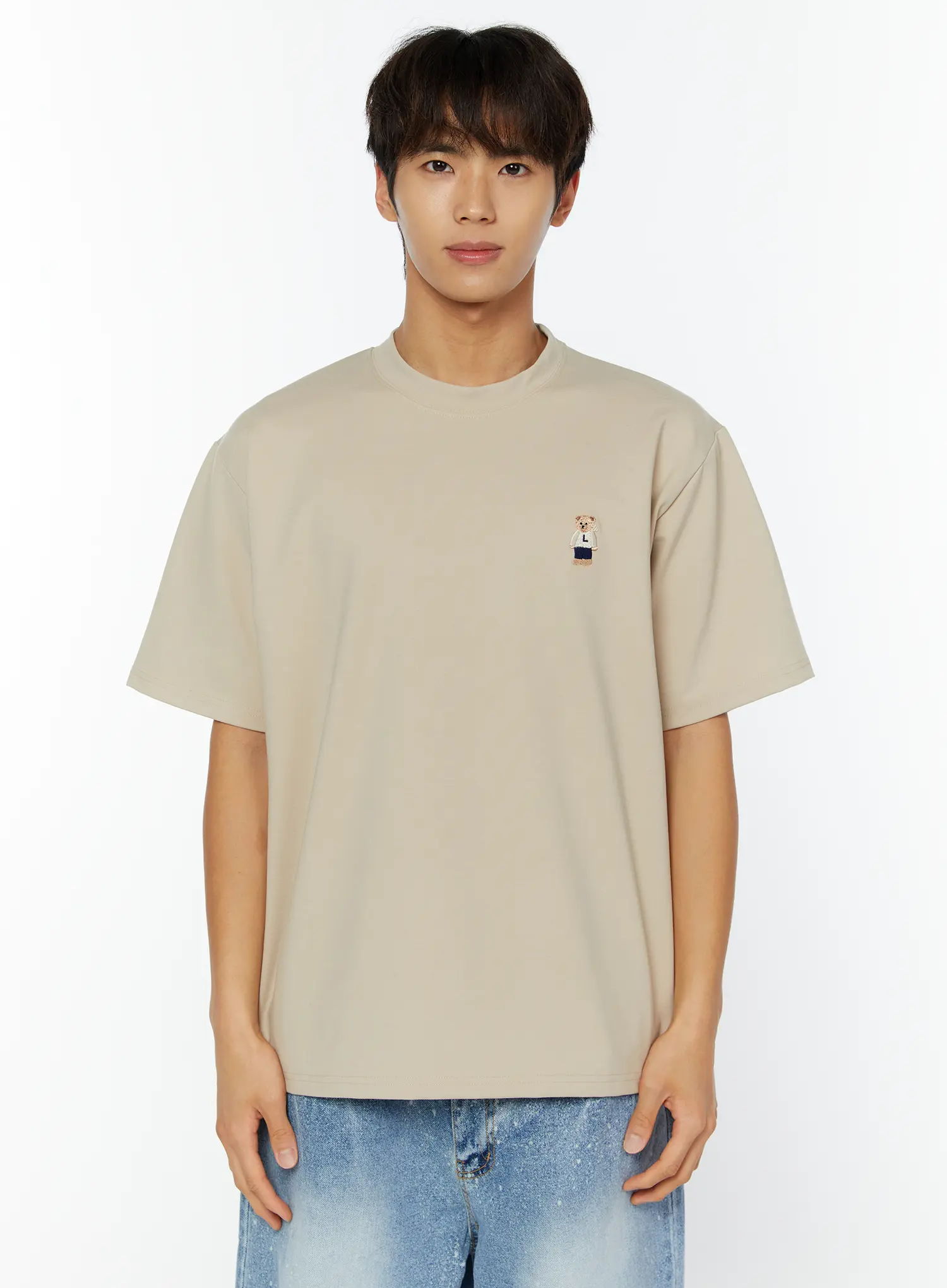 Men's Teddy Embroidered T-Shirt IY508 - Image 12