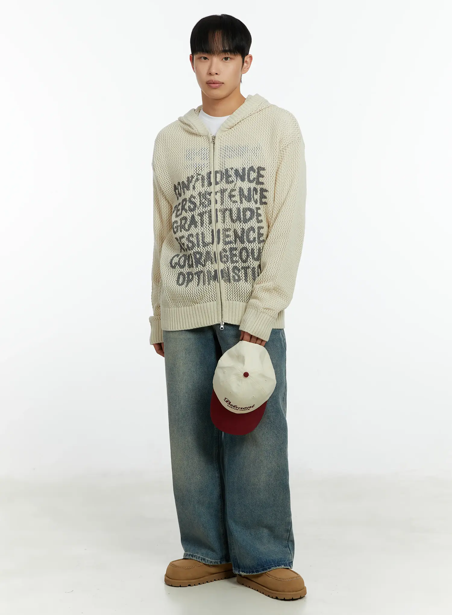 Men's Two-Way Hooded Zip-Up Sweater IF510 - Image 2