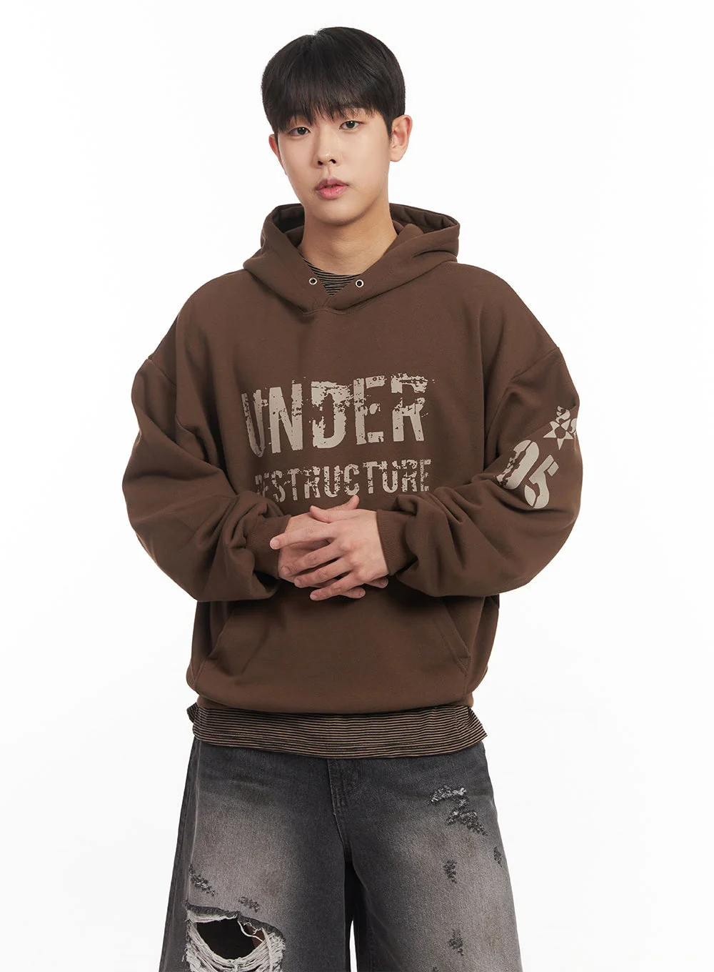 Men's Urban Graphic Hoodie IM528 - Image 3