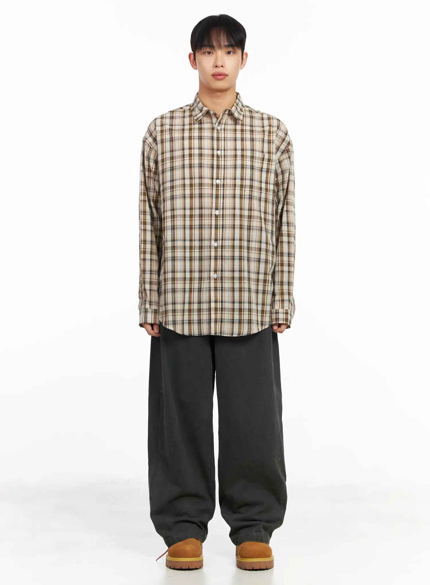 Men's Utility Pocket Wide Leg Pants IM516 - Image 4