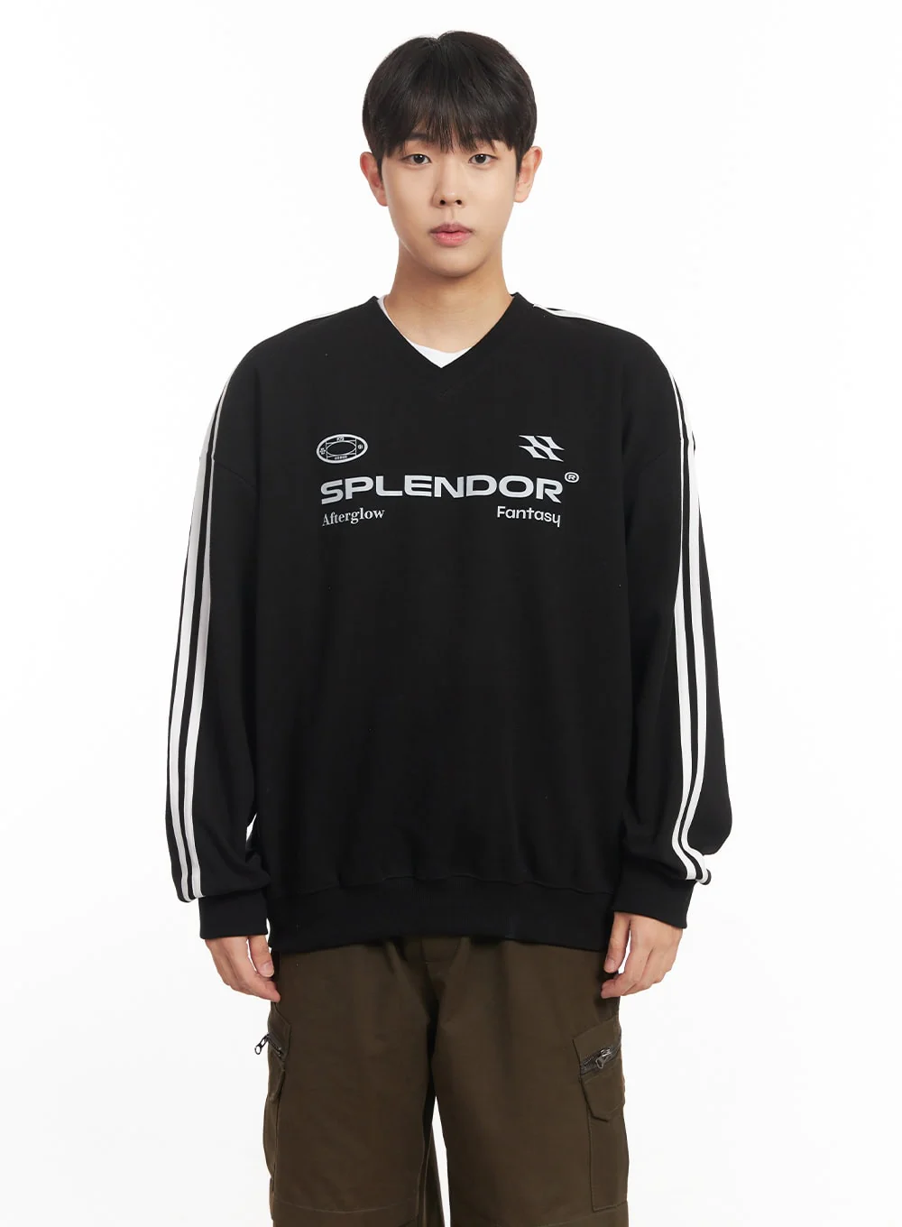 Men's V-Neck Graphic Sweatshirt IM528 - Image 15