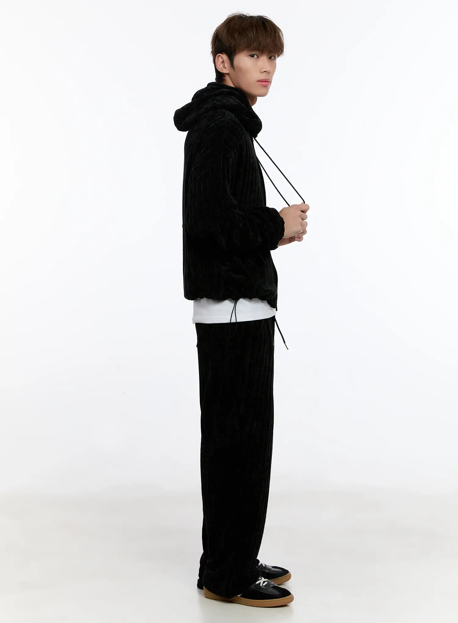 Men's Velvet Sweatpants IN512 - Image 9
