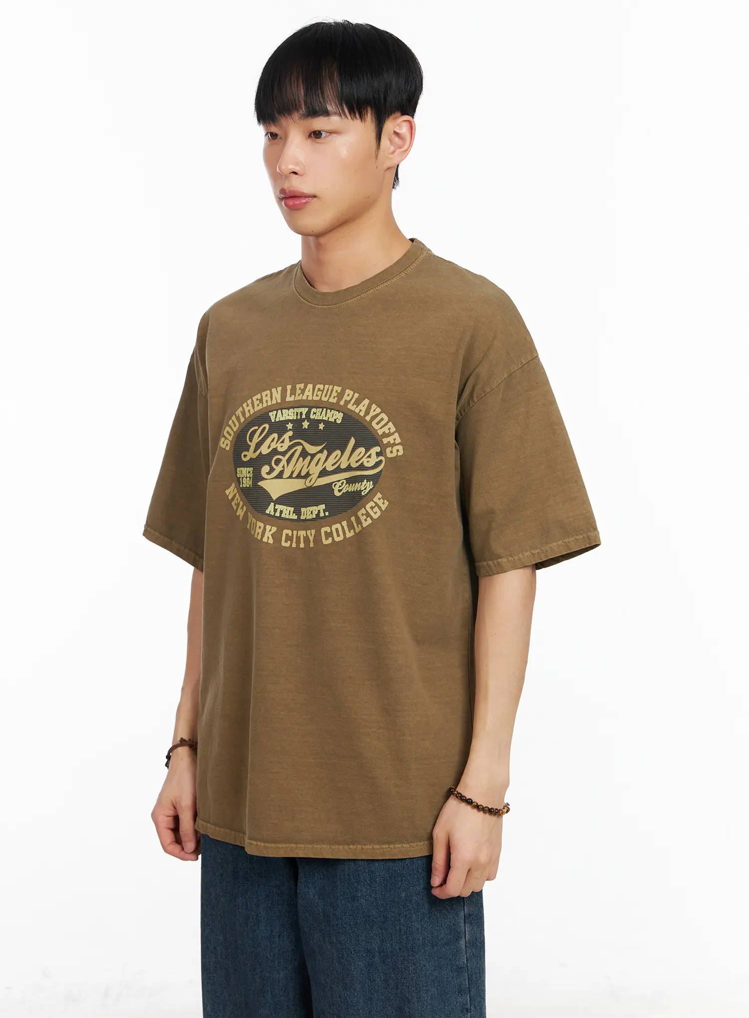 Men's Vintage City Graphic T-Shirt IA501 - Image 5