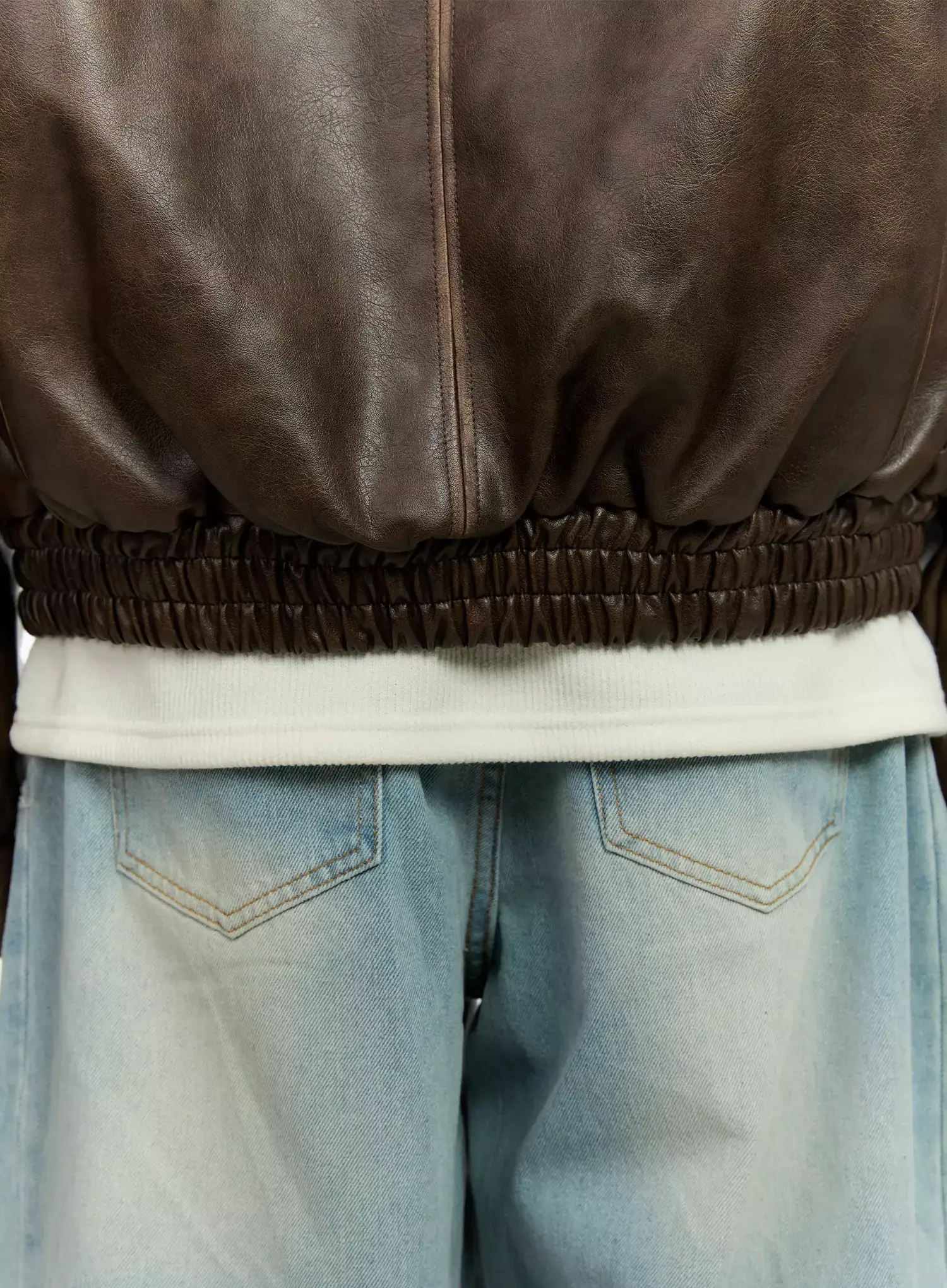 Men's Vintage Faux-Leather Mustang Jacket IN525 - Image 13