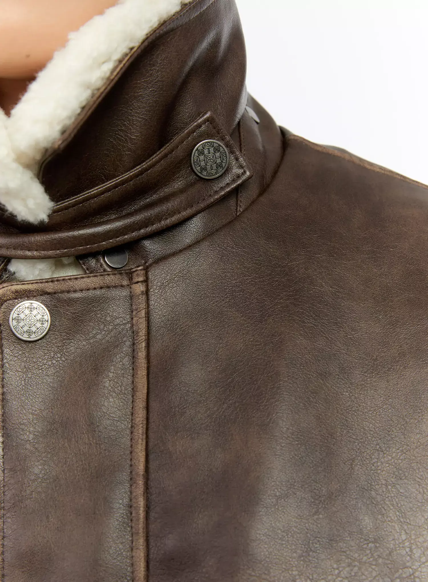 Men's Vintage Faux-Leather Mustang Jacket IN525 - Image 9