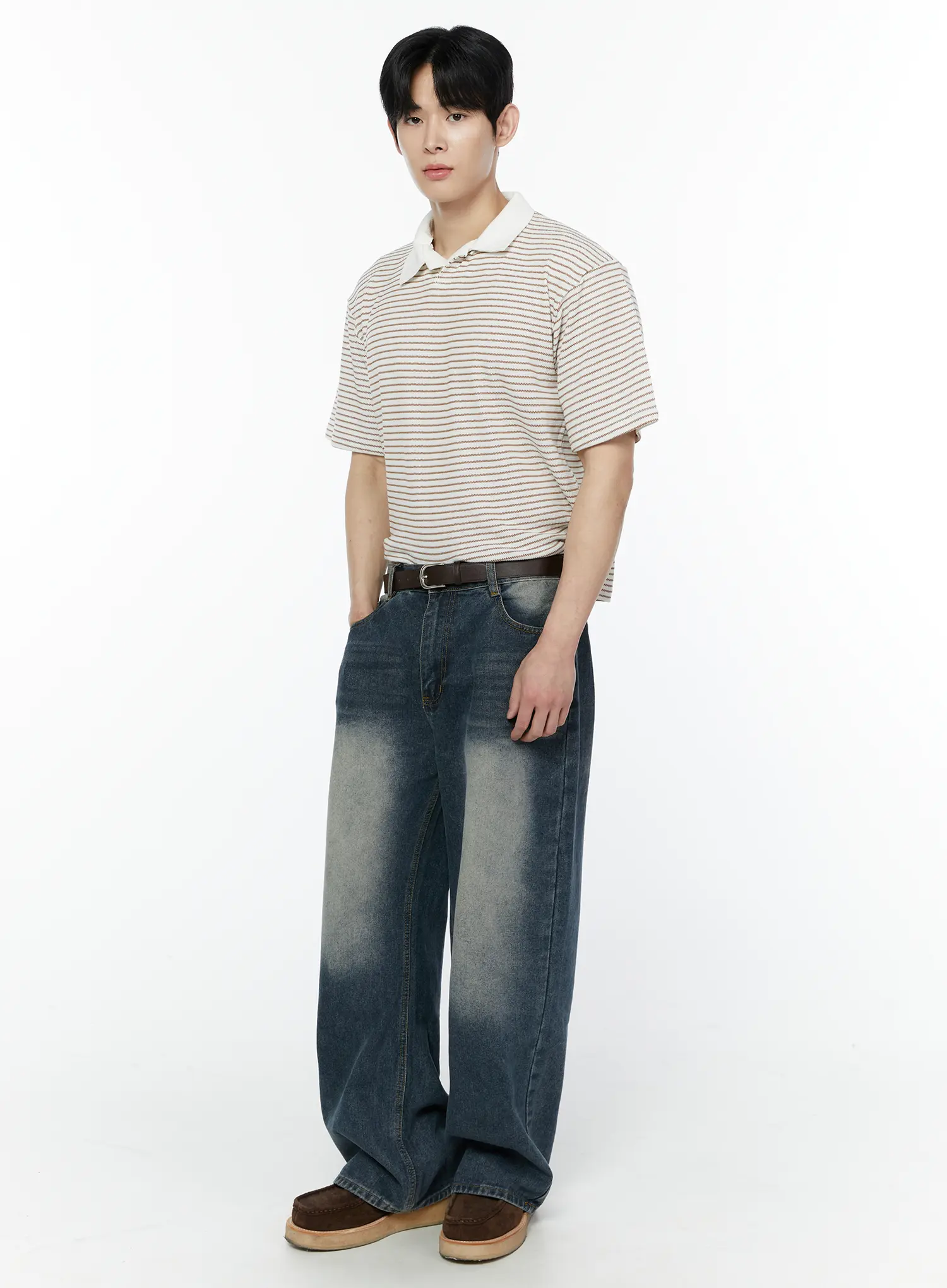 Men's Vintage Wash Jeans IA530 - Image 10
