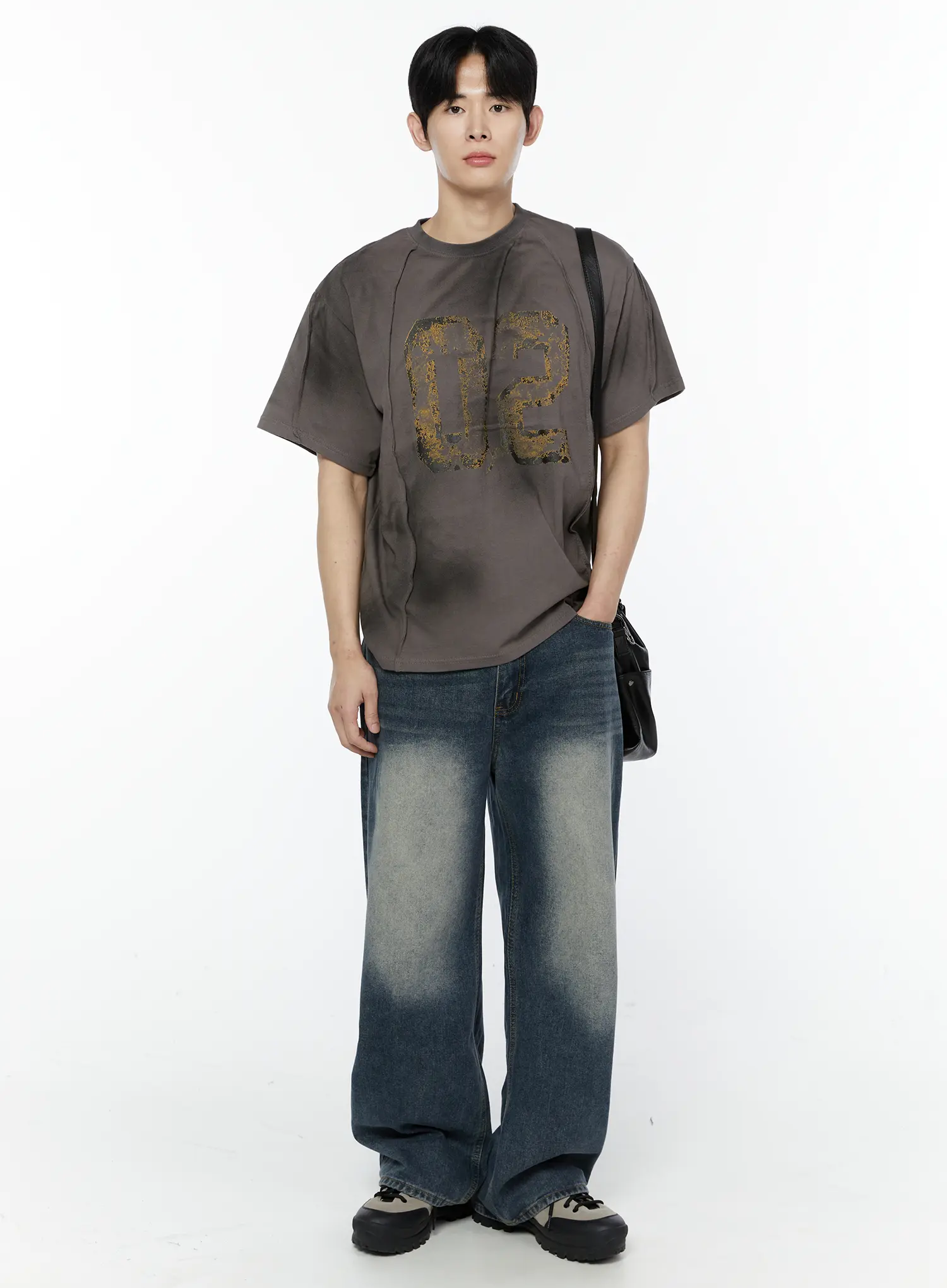 Men's Vintage Wash Jeans IA530 - Image 3