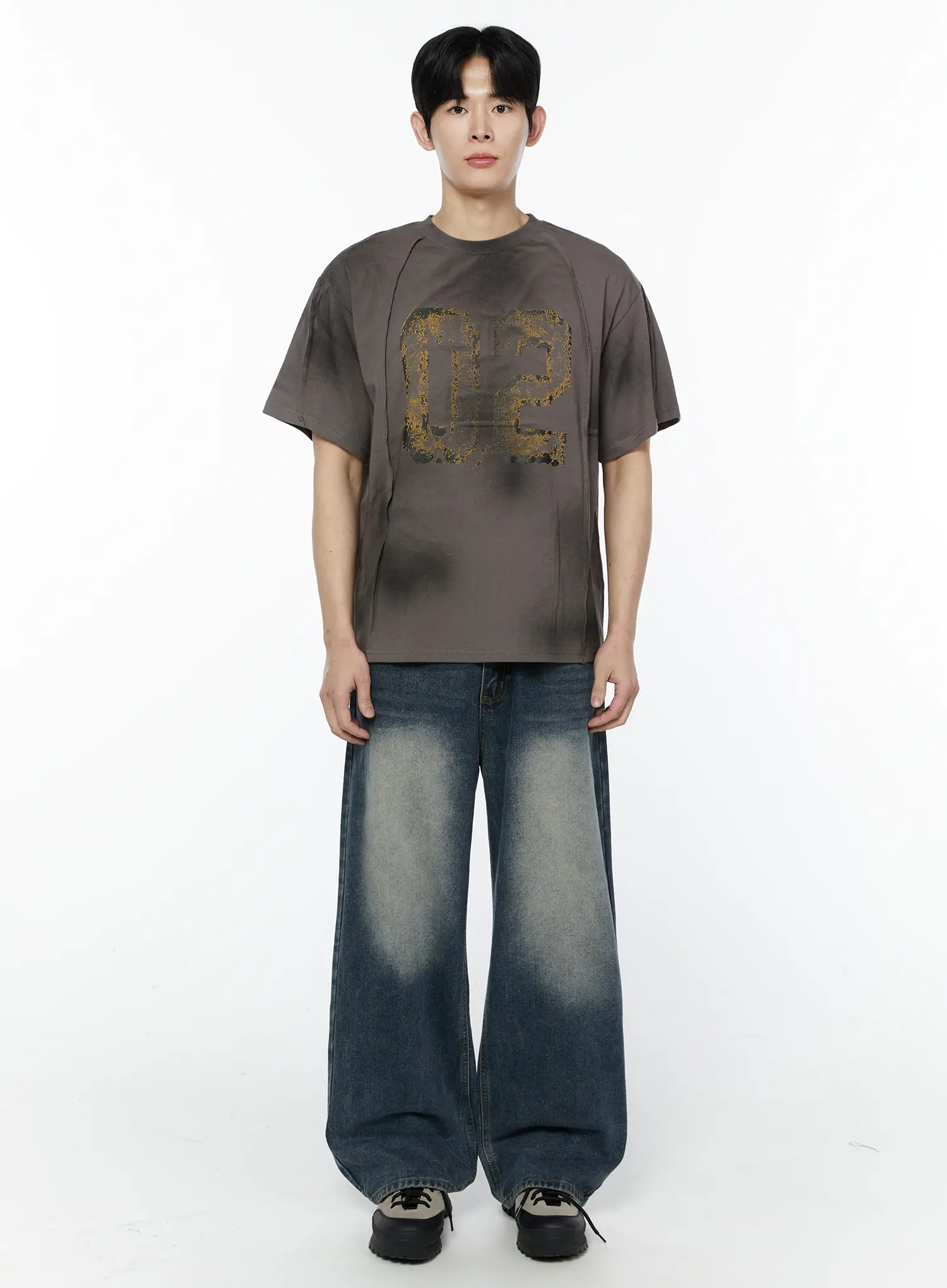 Men's Vintage Wash Jeans IA530 - Image 5