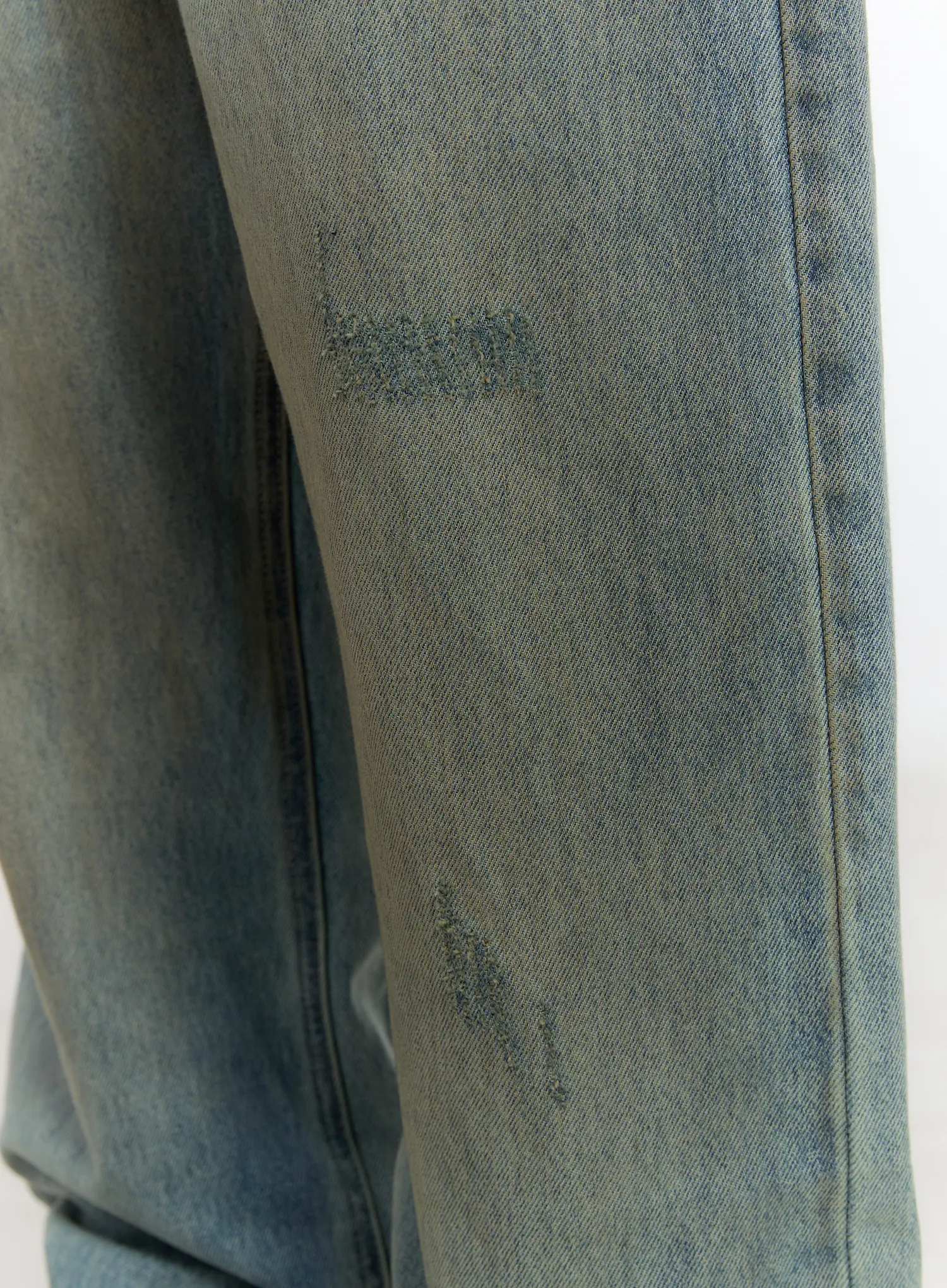 Men's Vintage Wash Wide Fit Jeans IS529 - Image 2
