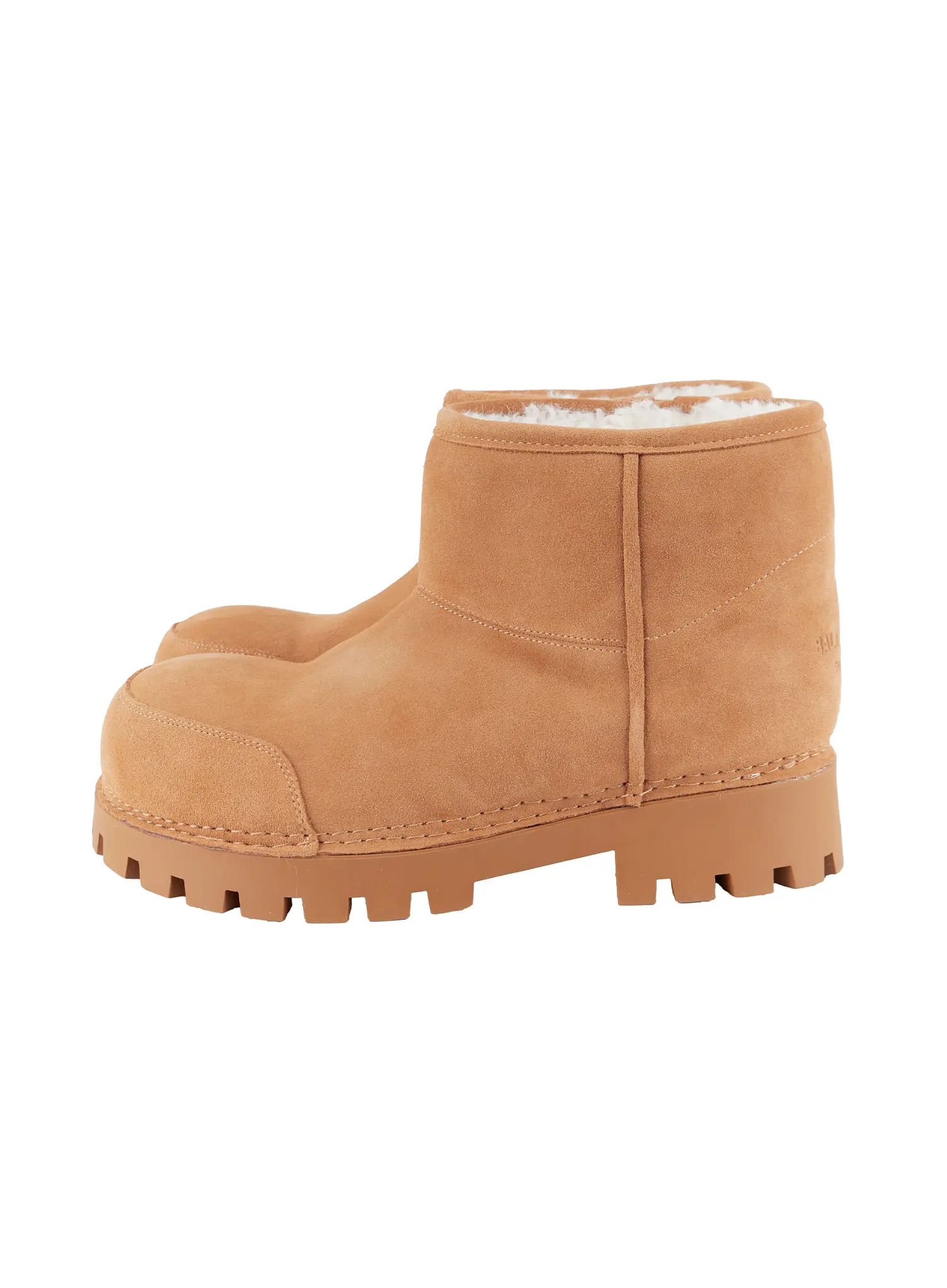 Men's Warm Beige Shearling Boots ID502 - Image 11