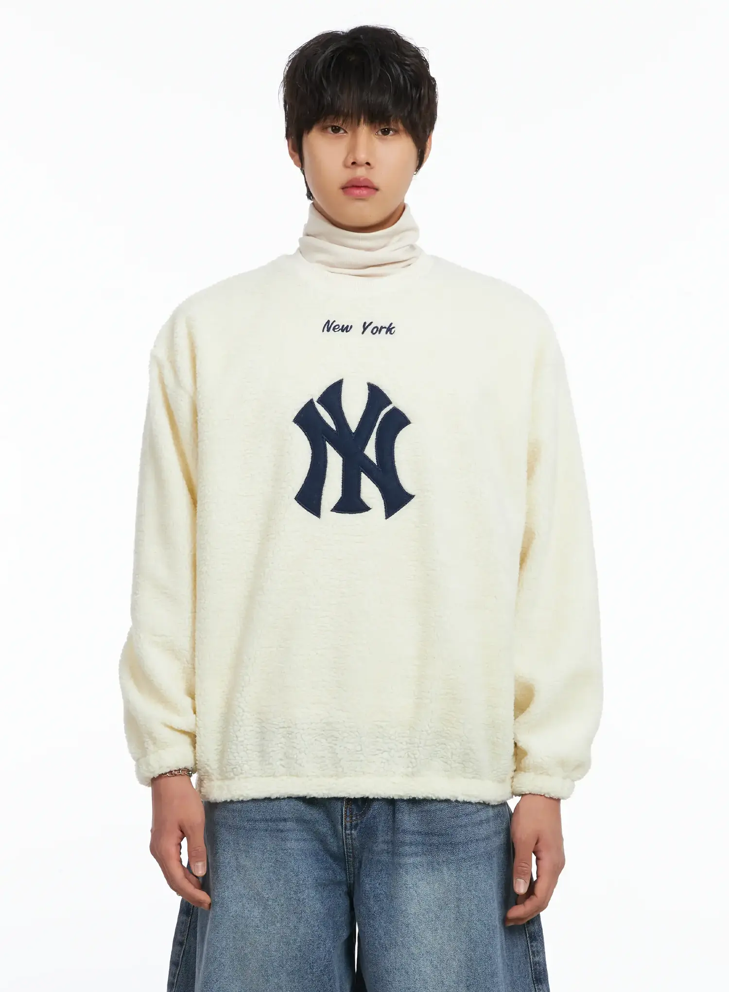 Men's Warm NY Graphic Sweatshirt IJ512 - Image 10