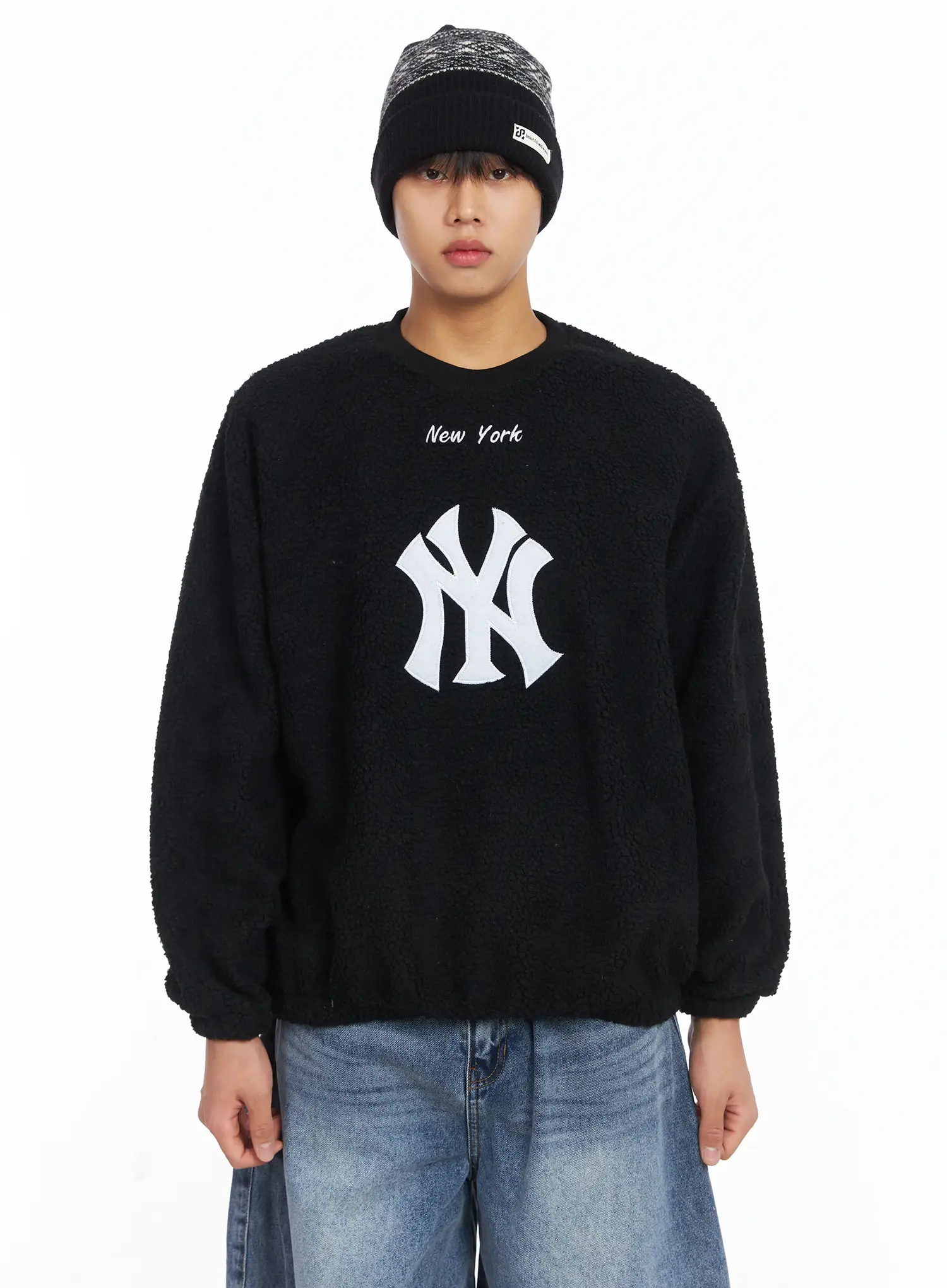 Men's Warm NY Graphic Sweatshirt IJ512 - Image 11