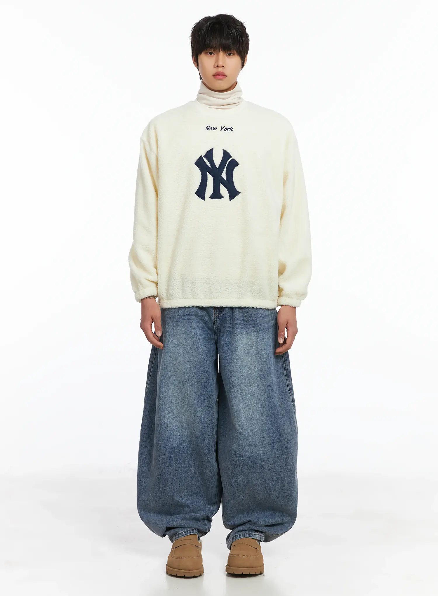 Men's Warm NY Graphic Sweatshirt IJ512 - Image 4