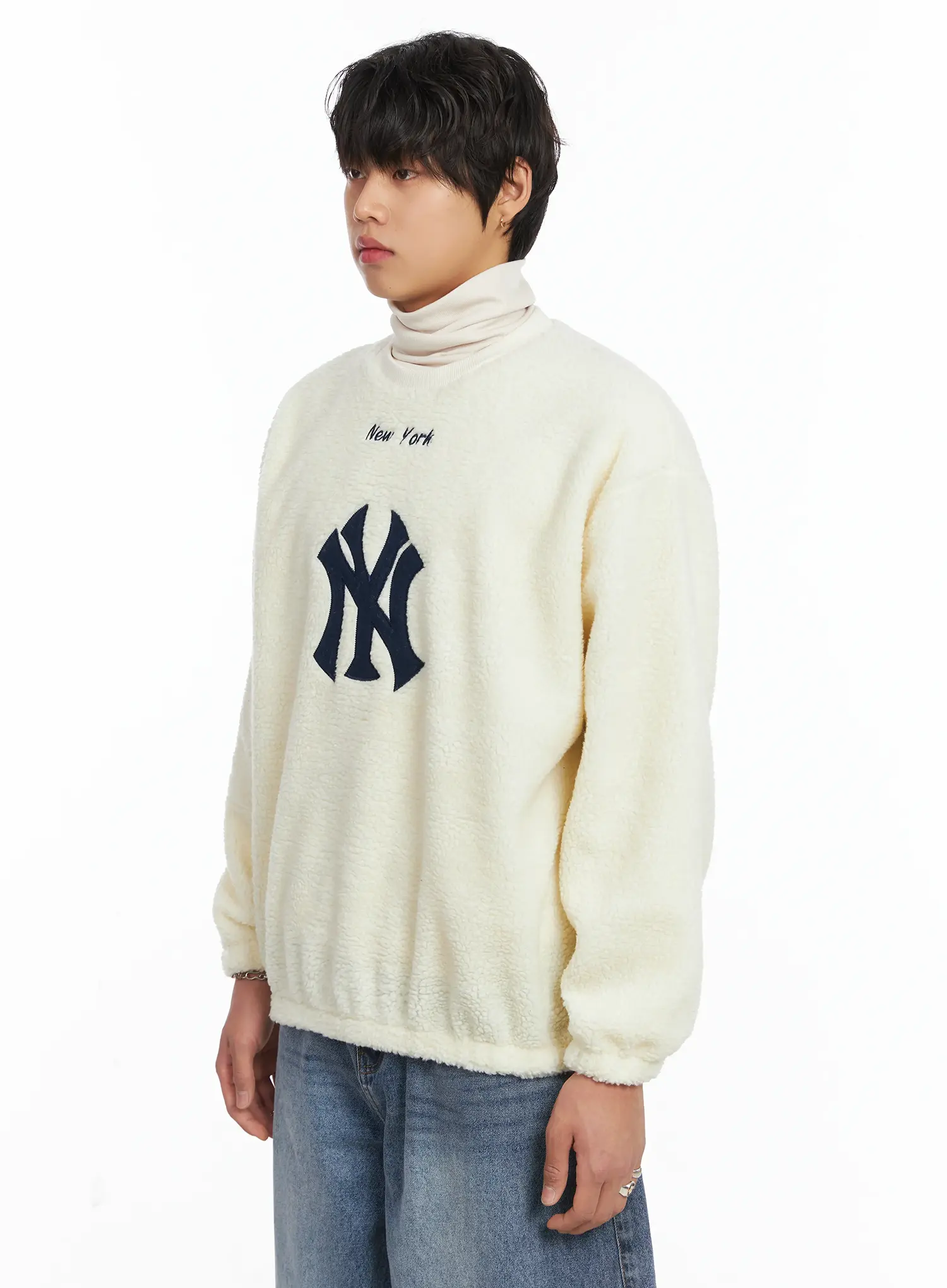 Men's Warm NY Graphic Sweatshirt IJ512 - Image 5