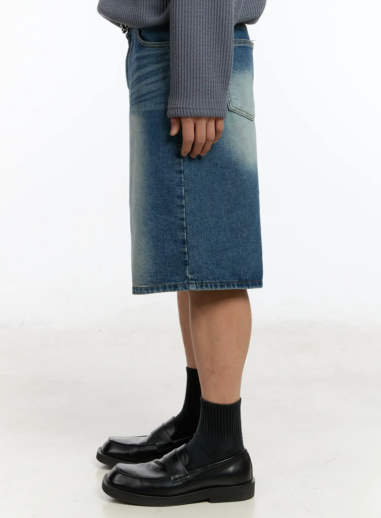 Men's Washed Bermuda Jorts IM503 - Image 5