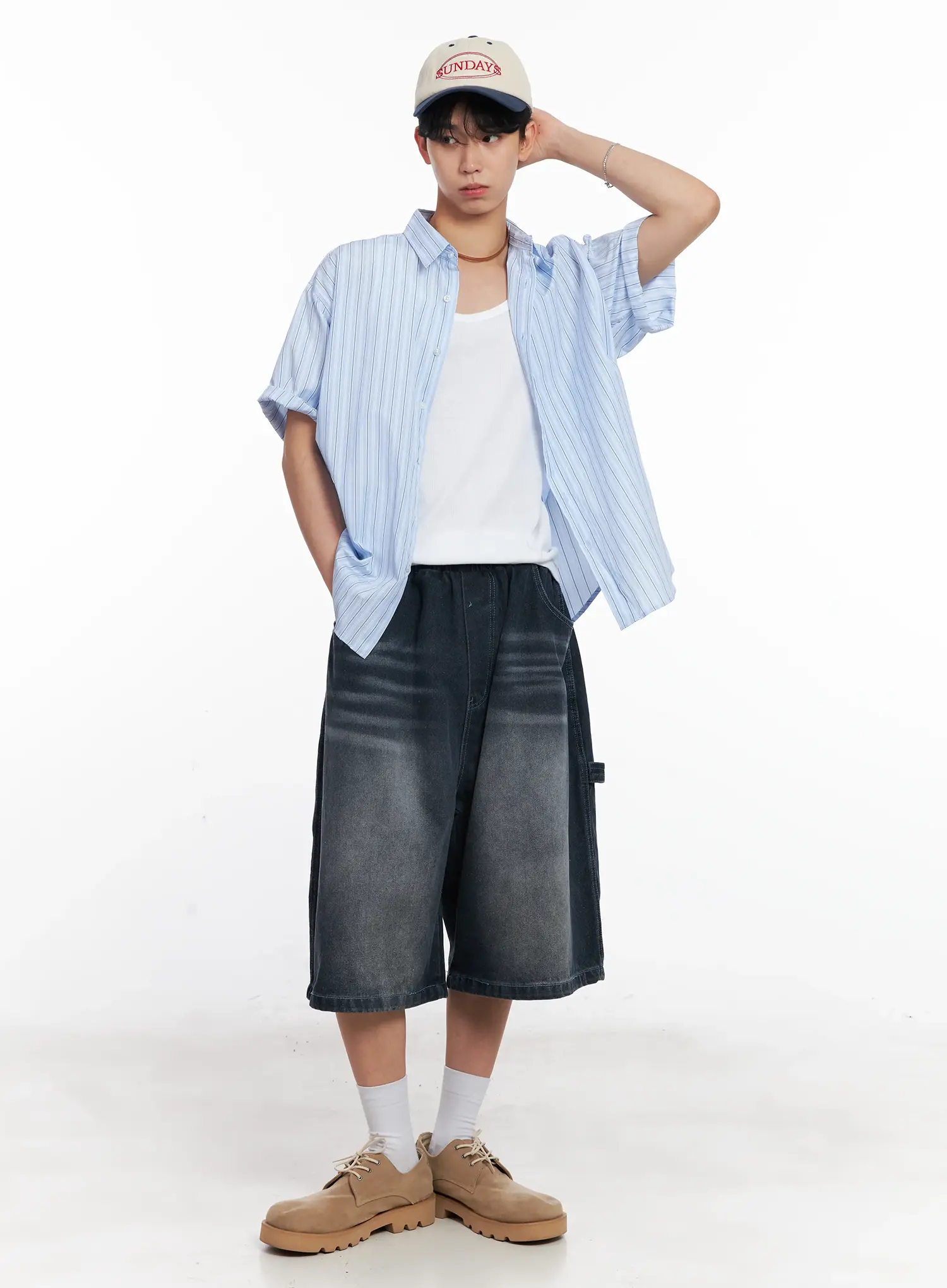 Men's Washed Jorts IL504 - Image 14
