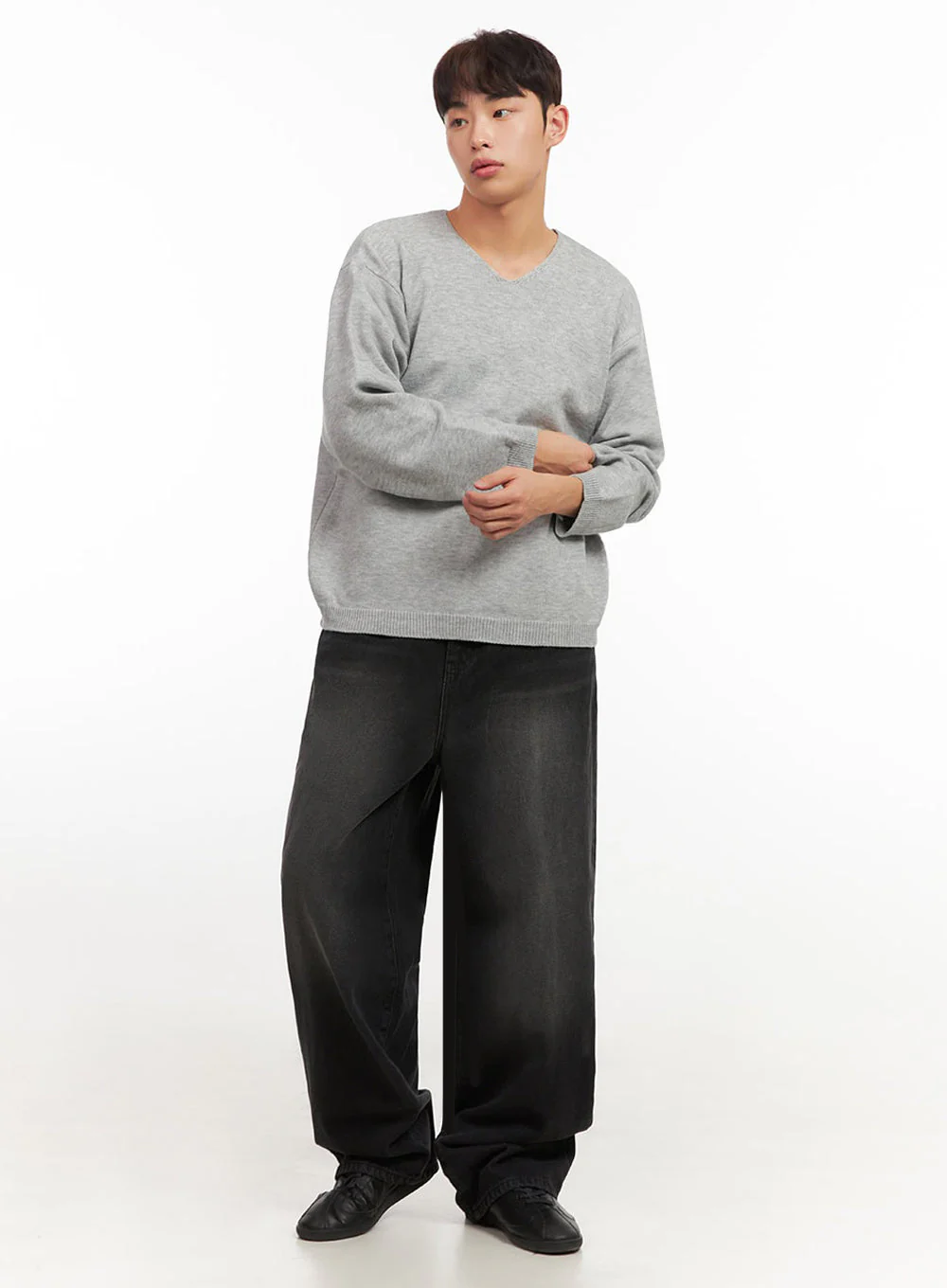 Men's Washed Relaxed-Fit Jeans IF517 - Image 3