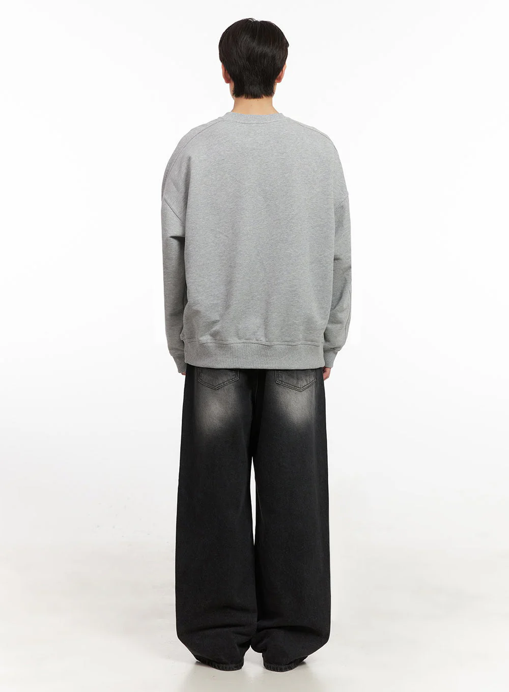Men's Washed Relaxed-Fit Jeans IJ517 - Image 10