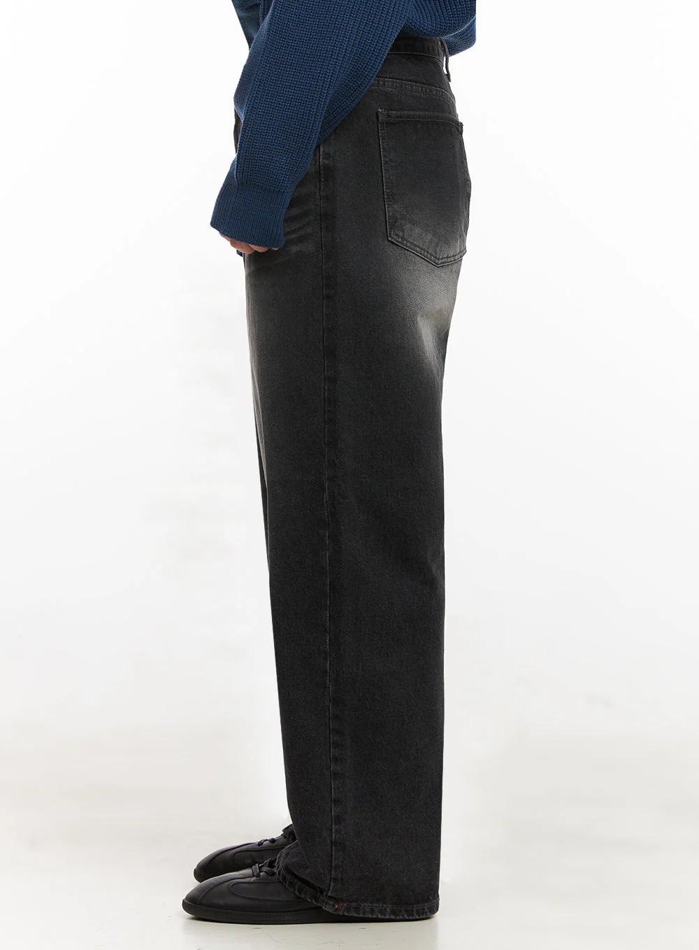 Men's Washed Relaxed-Fit Jeans IJ517 - Image 5