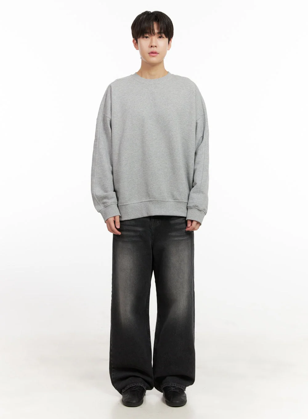 Men's Washed Relaxed-Fit Jeans IJ517 - Image 8