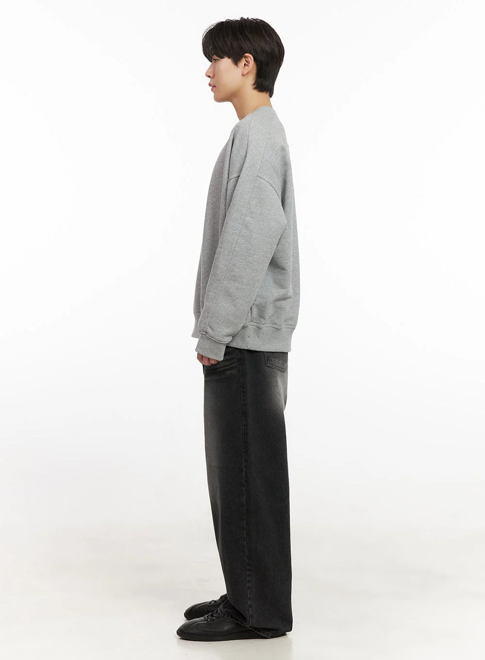 Men's Washed Relaxed-Fit Jeans IJ517 - Image 9