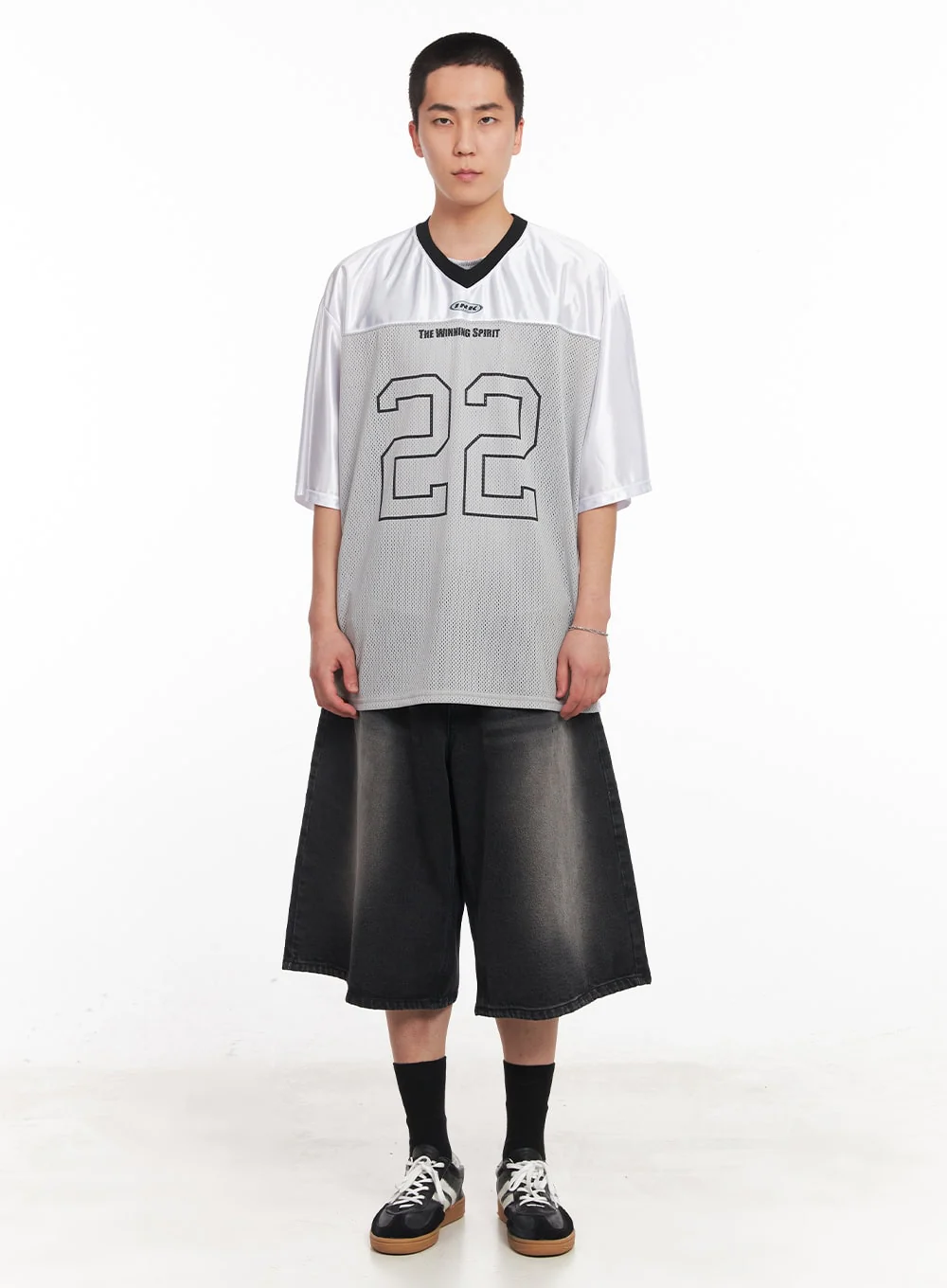 Men's Washed Relaxed-Fit Jorts IY505 - Image 6