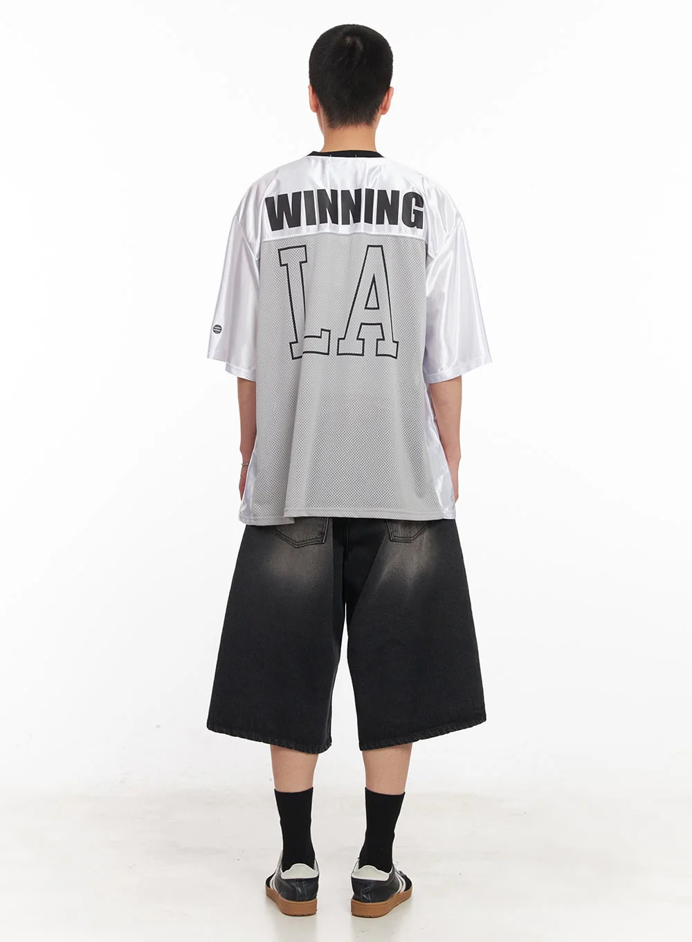 Men's Washed Relaxed-Fit Jorts IY505 - Image 8