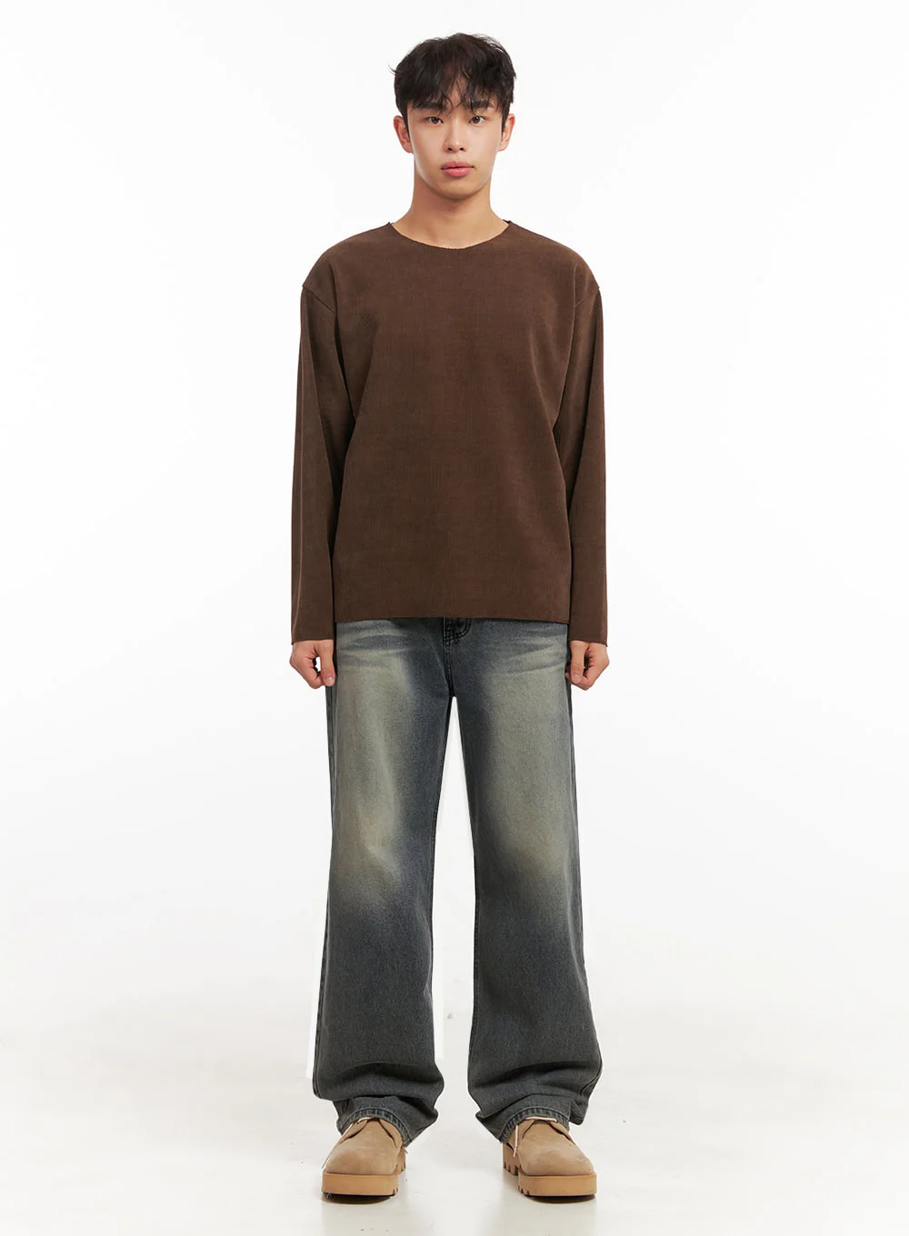 Men's Washed Straight-Leg Denim Jeans ID431 - Image 6