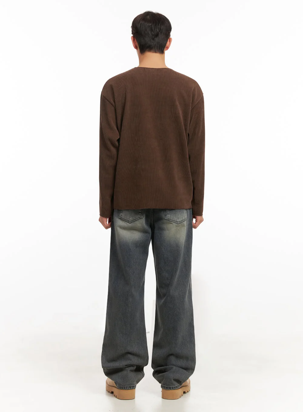 Men's Washed Straight-Leg Denim Jeans ID431 - Image 8