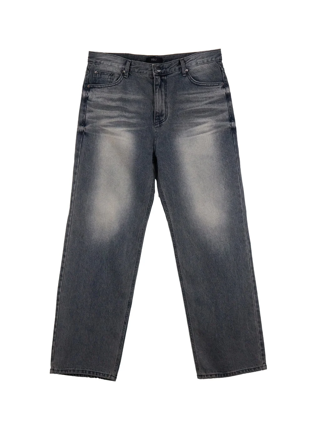 Men's Washed Straight-Leg Denim Jeans ID431 - Image 9