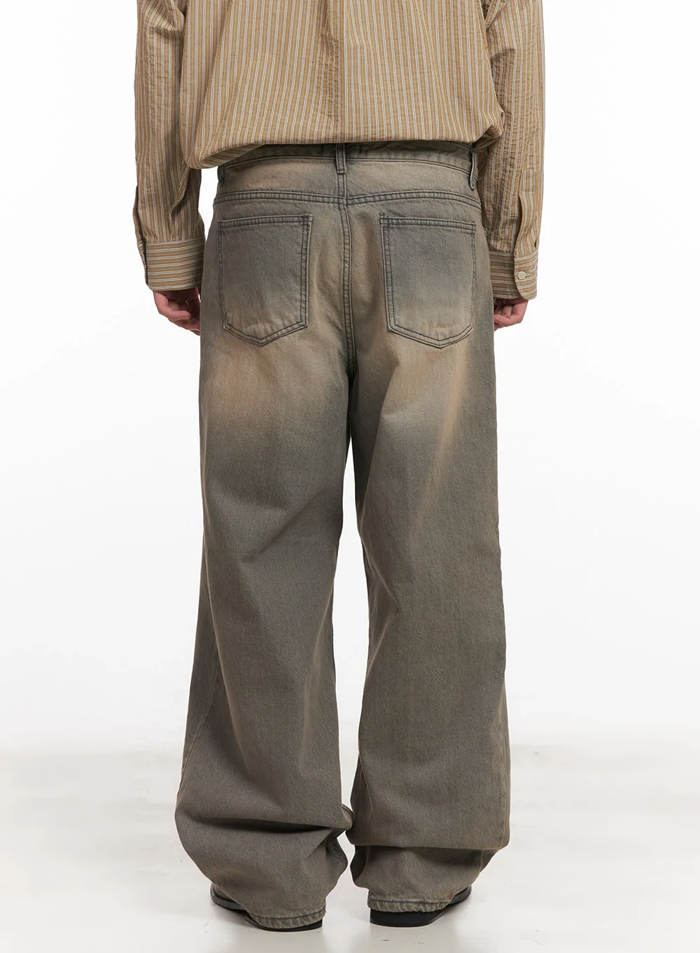 Men's Washed Straight-Leg Jeans IM514 - Image 5