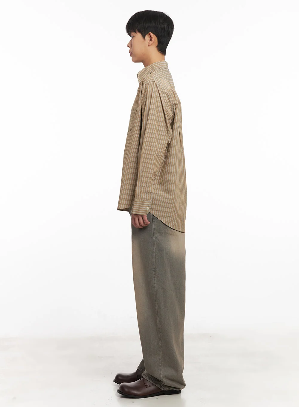Men's Washed Straight-Leg Jeans IM514 - Image 7