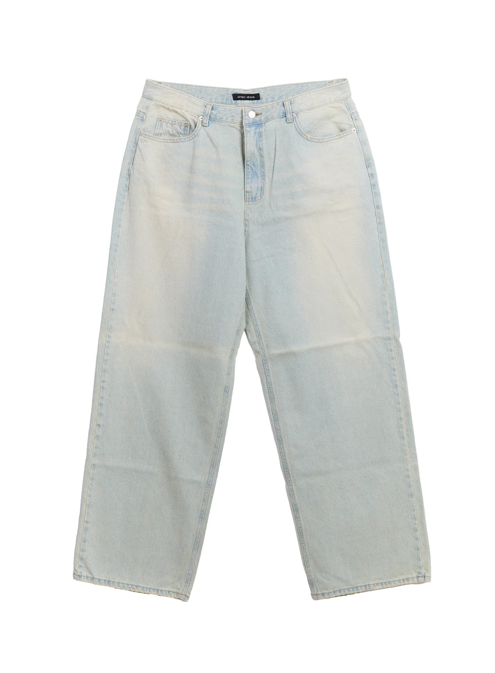 Men's Washed Wide-Leg Jeans IF528 - Image 11