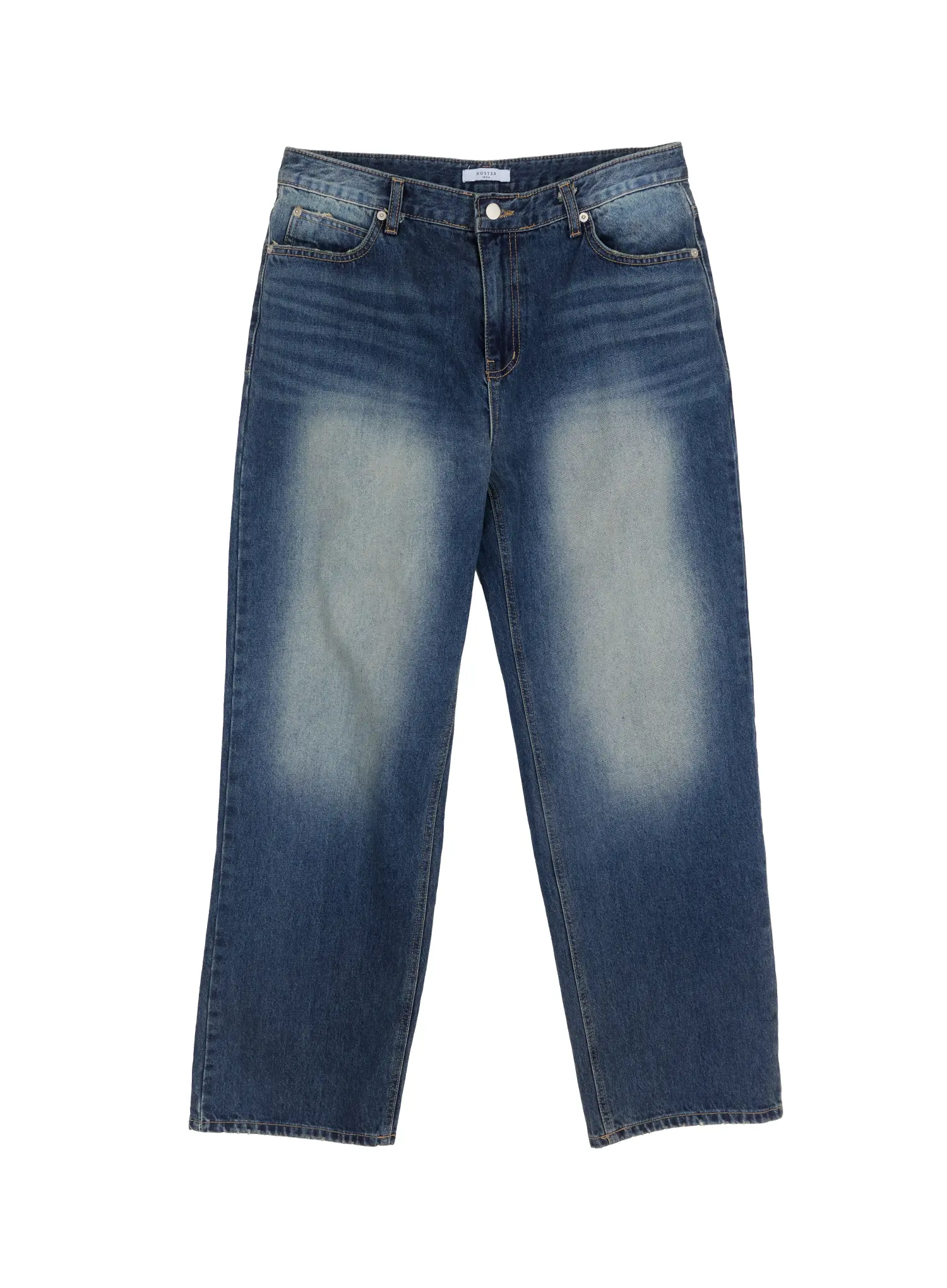 Men's Washed Wide-Leg Jeans IM511 - Image 13