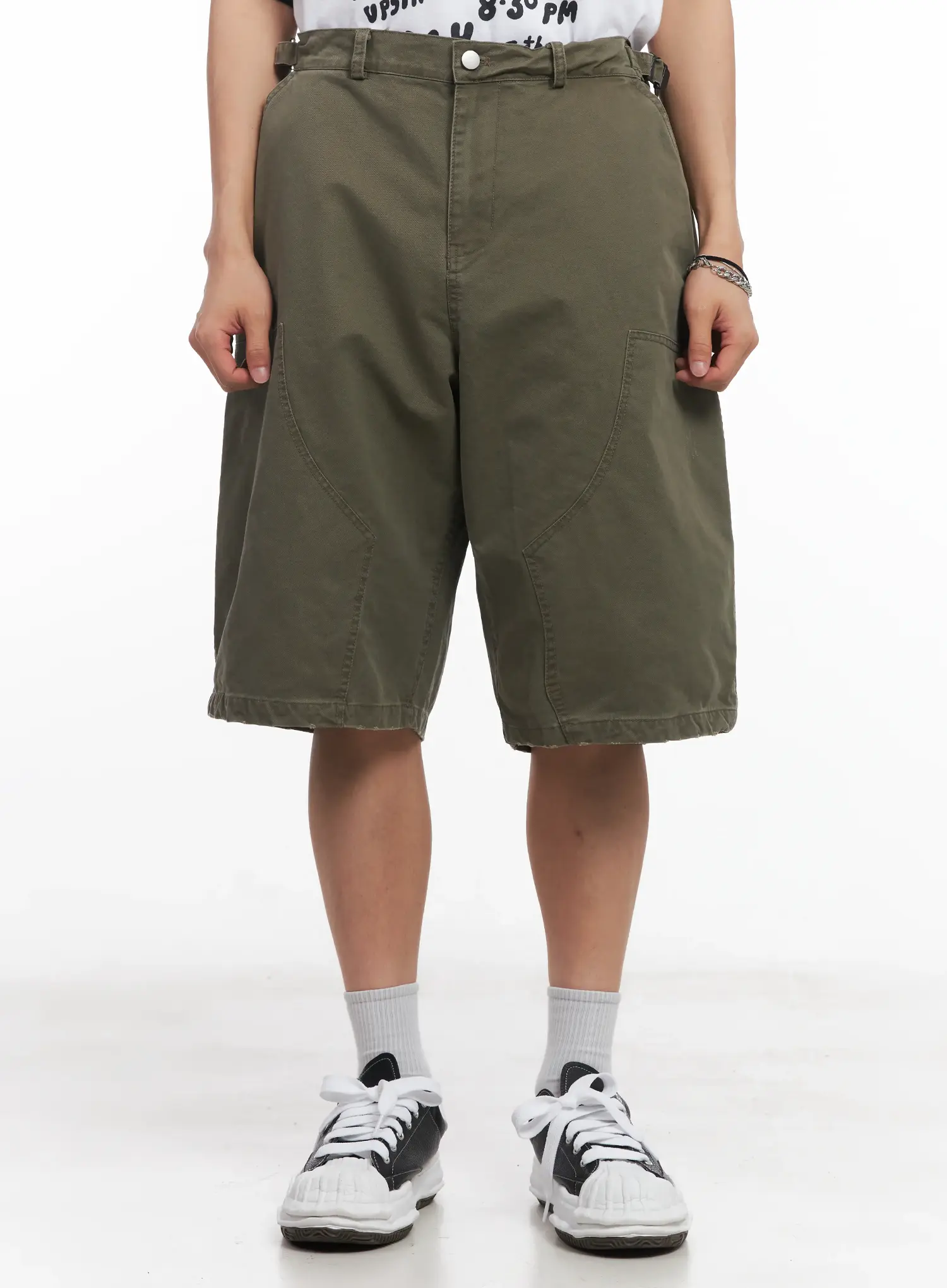 Men's Wide-Fit Bermuda Shorts IU519 - Image 4