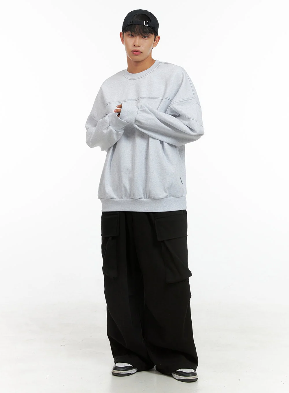 Men's Wide Fit Cargo Pocket Sweatpants IS419 - Image 6