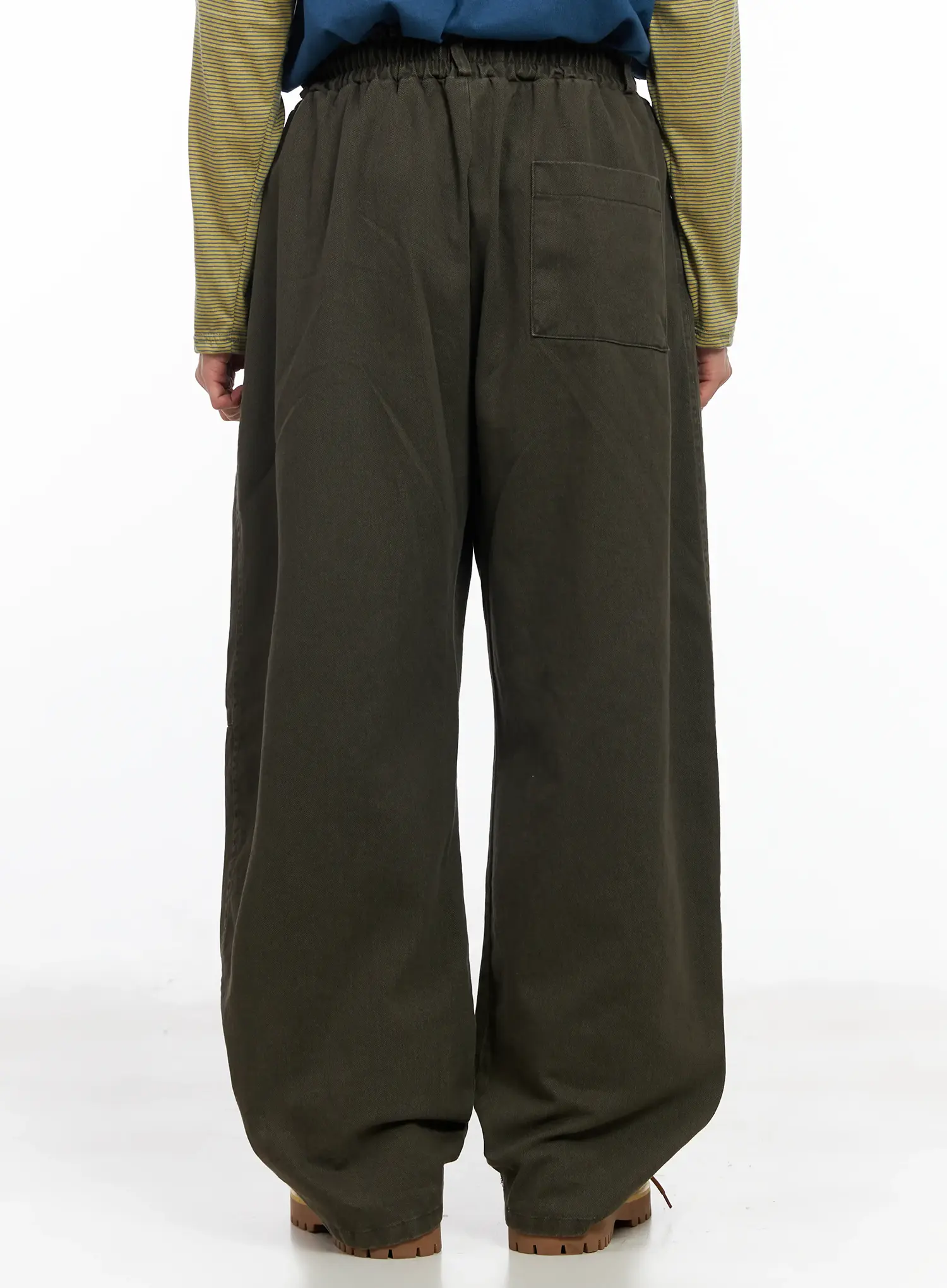 Men's Wide-Fit Cotton Pants IM511 - Image 7