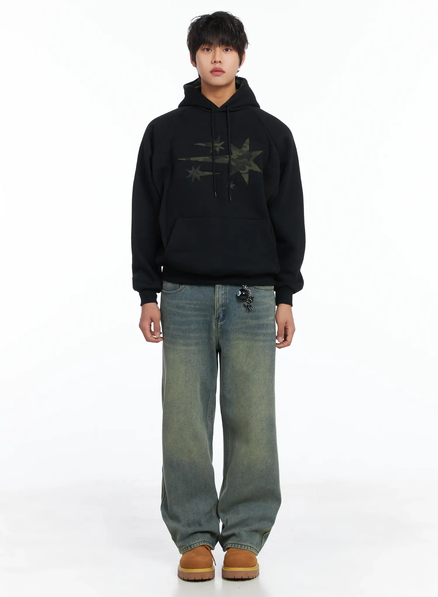Men's Wide Fit Fleece Jeans IJ512 - Image 4
