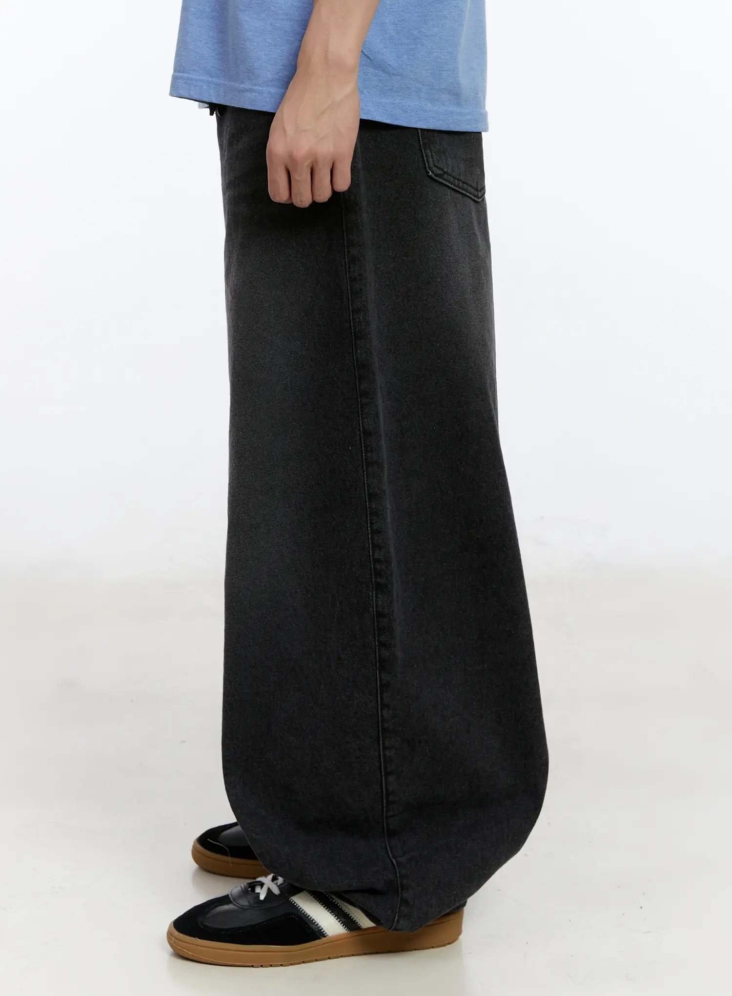 Men's Wide Leg Balloon Jeans IA507 - Image 5