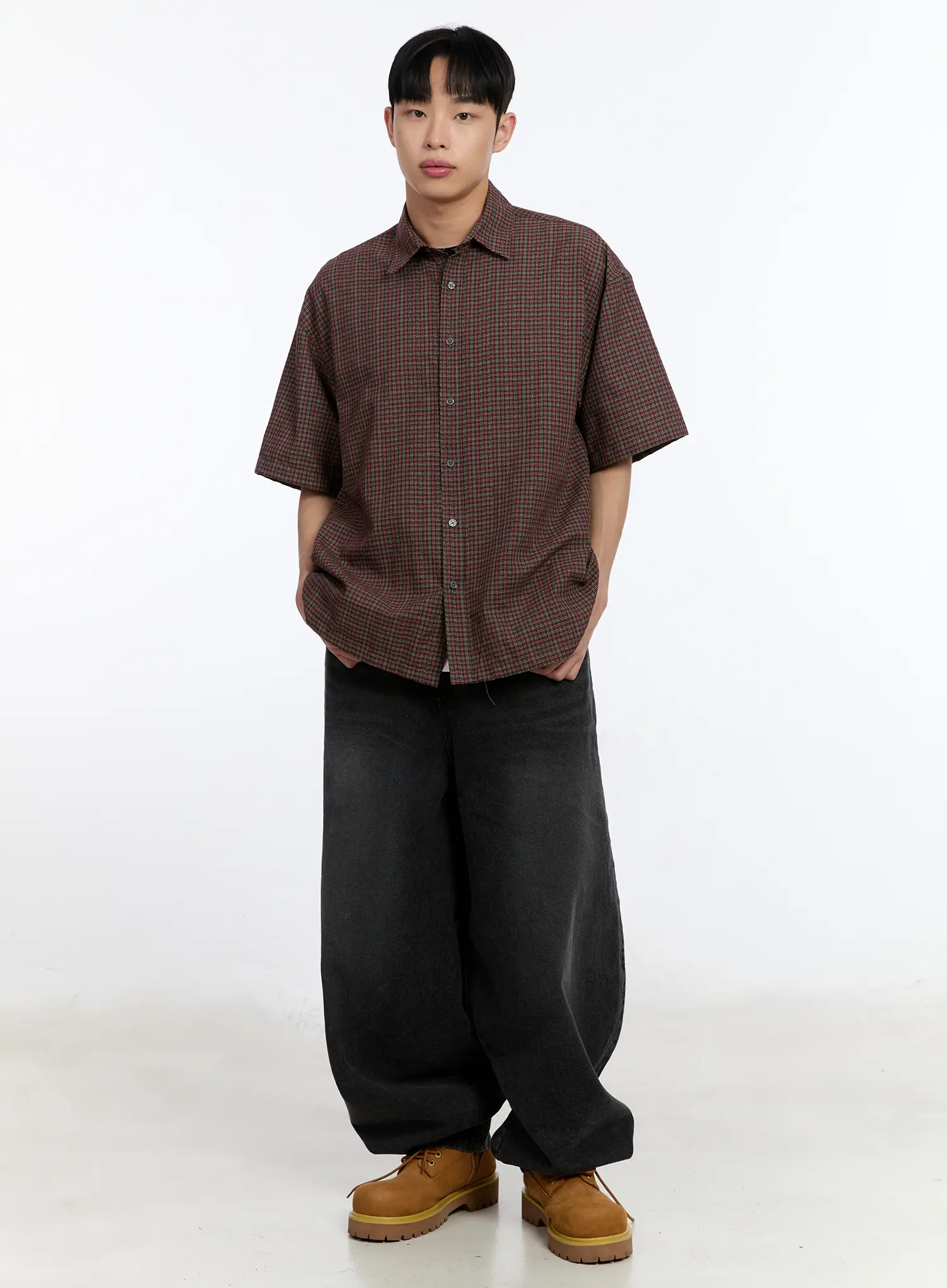 Men's Wide Leg Balloon Jeans IA507 - Image 9