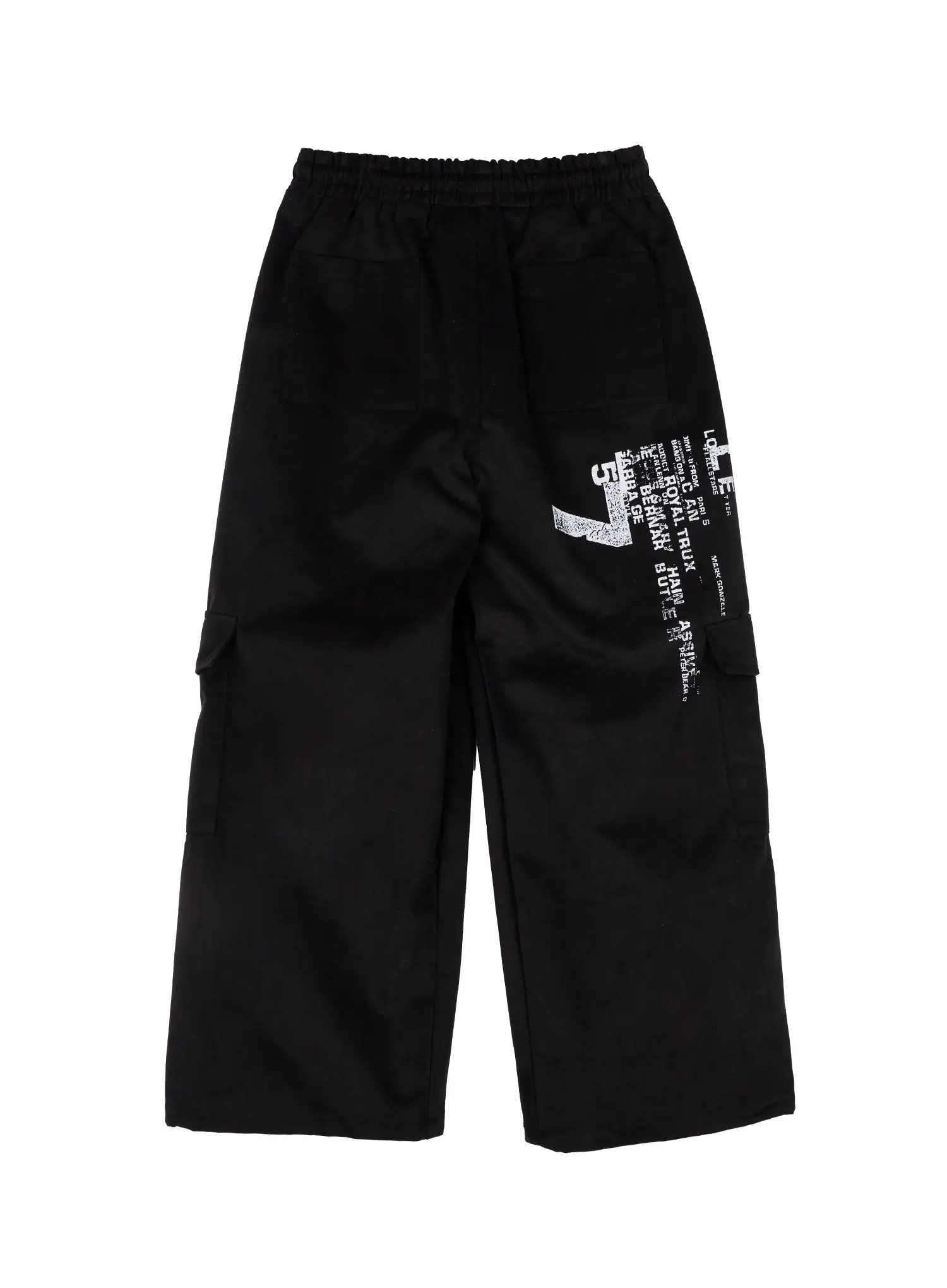 Men's Wide-Leg Drawstring Cargo Pants IJ512 - Image 12