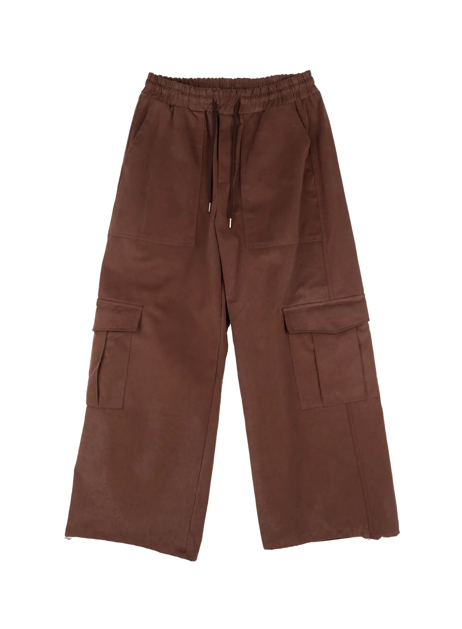 Men's Wide-Leg Drawstring Cargo Pants IJ512 - Image 13