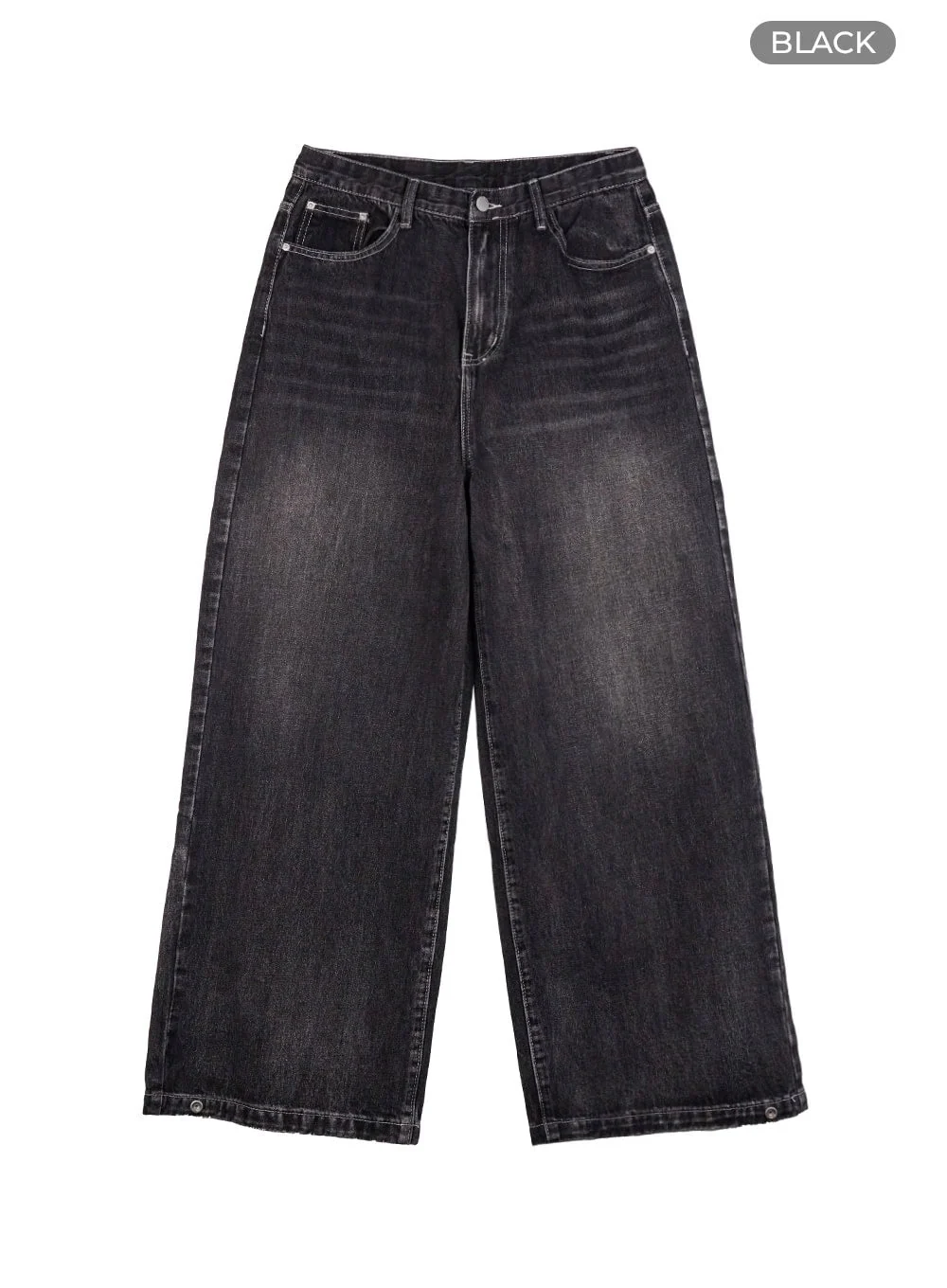 Men's Wide Leg Fit Denim Jeans IO417 - Image 15