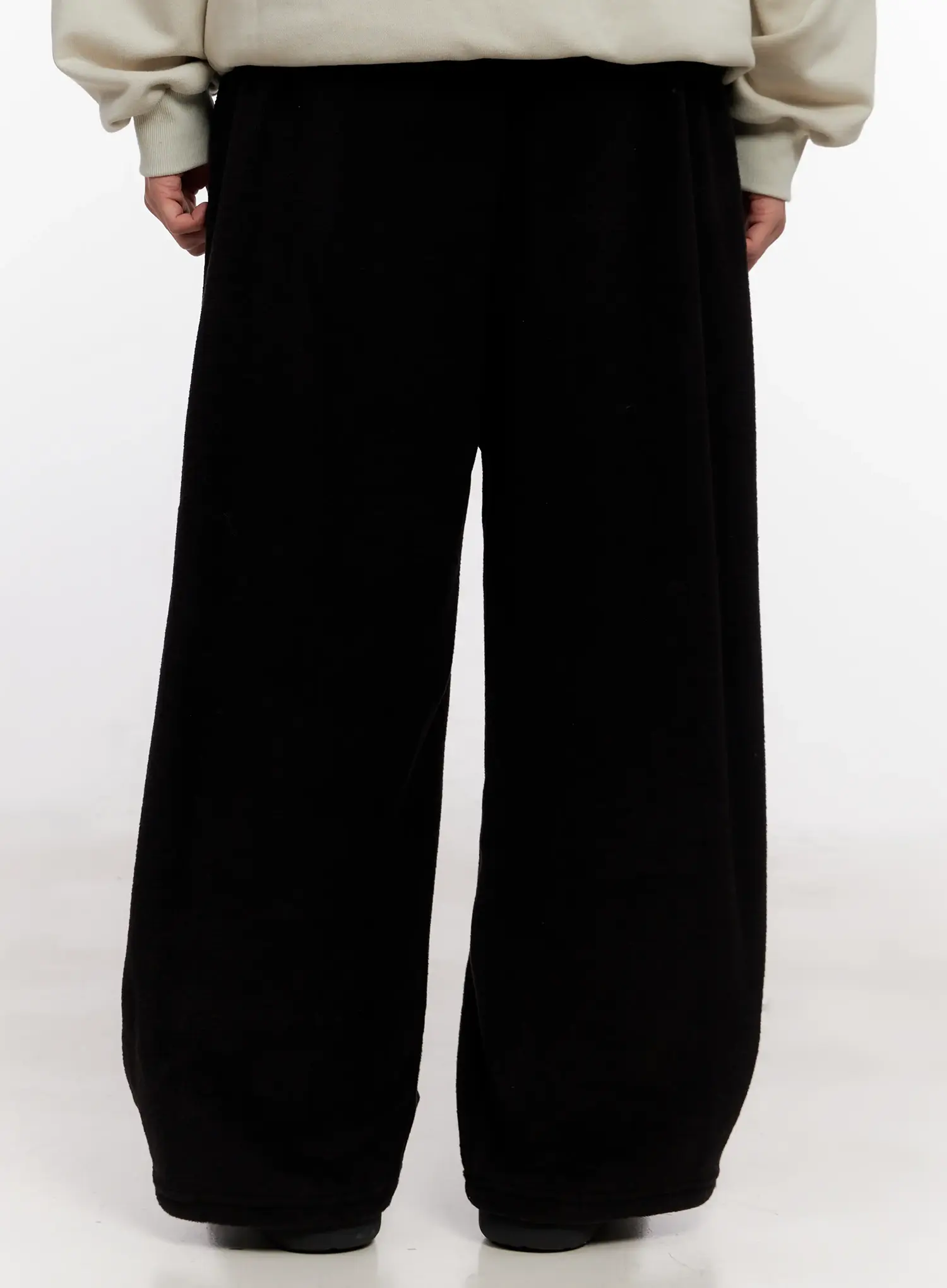 Men's Wide Leg Fleece Pants IO528 - Image 7