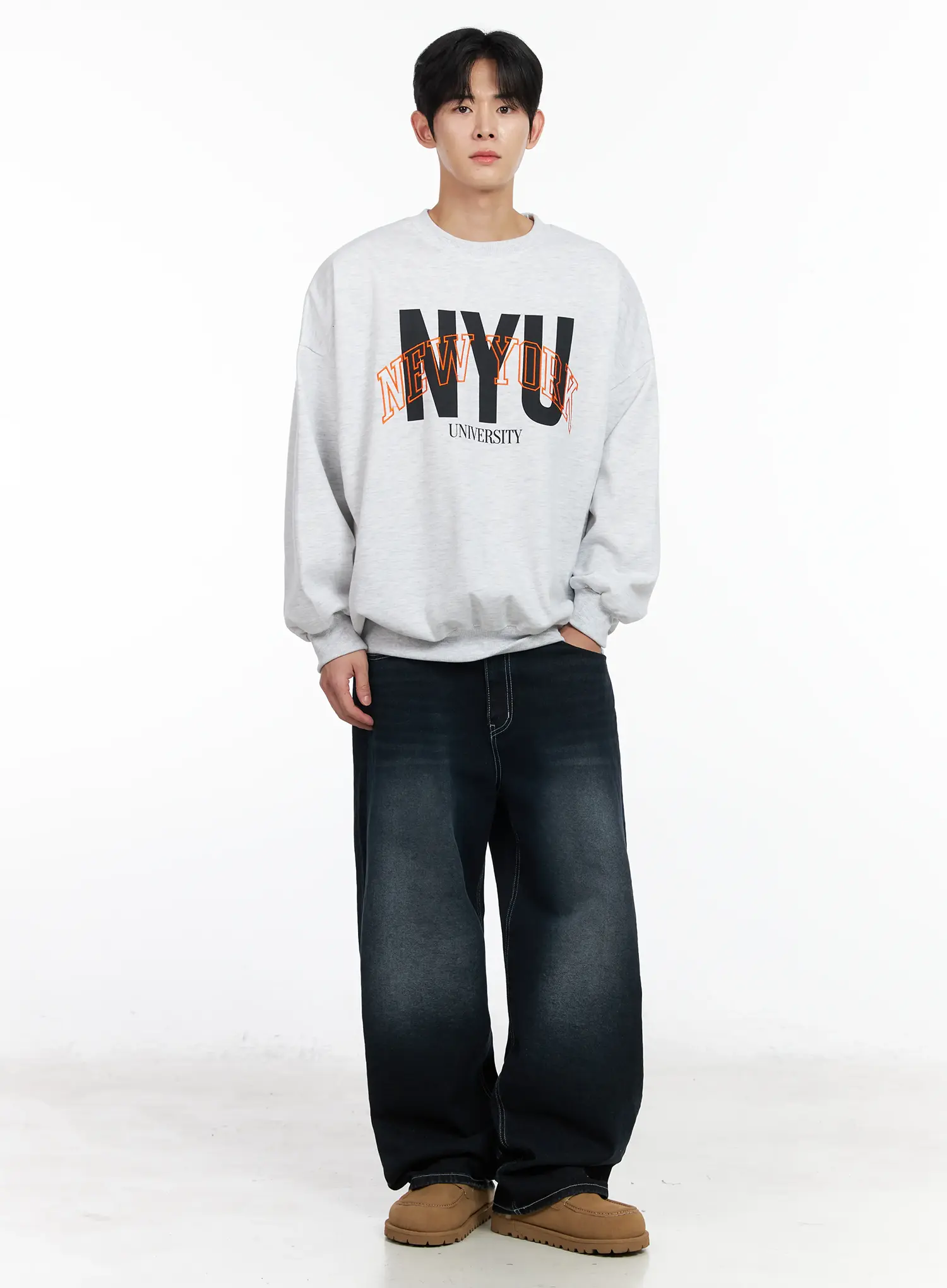 Men's Wide Leg Jeans IM523 - Image 7